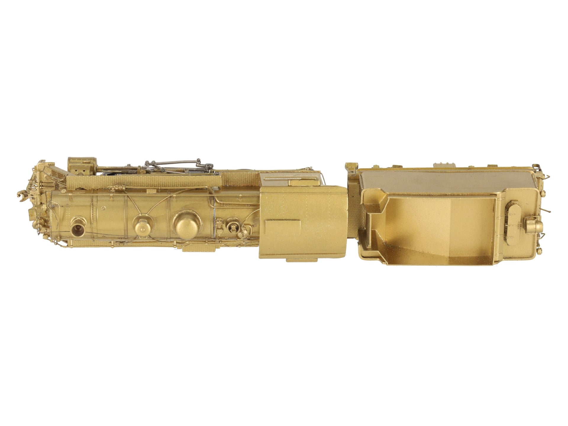 Overland Models/Kobra HO Scale Brass Undecorated 2-8-0 Steam Locomotive w/Tender VG