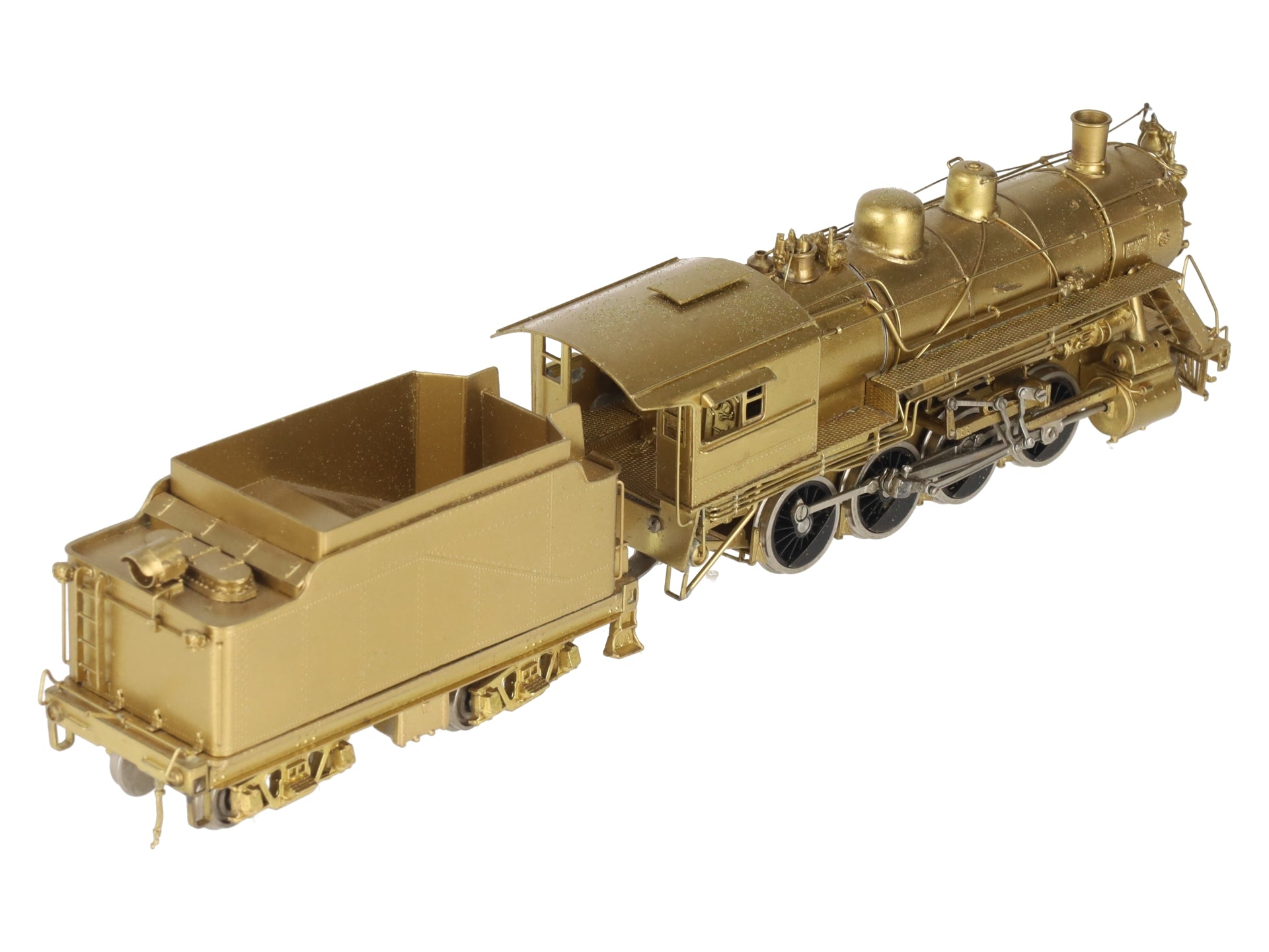 Overland Models/Kobra HO Scale Brass Undecorated 2-8-0 Steam Locomotive w/Tender VG