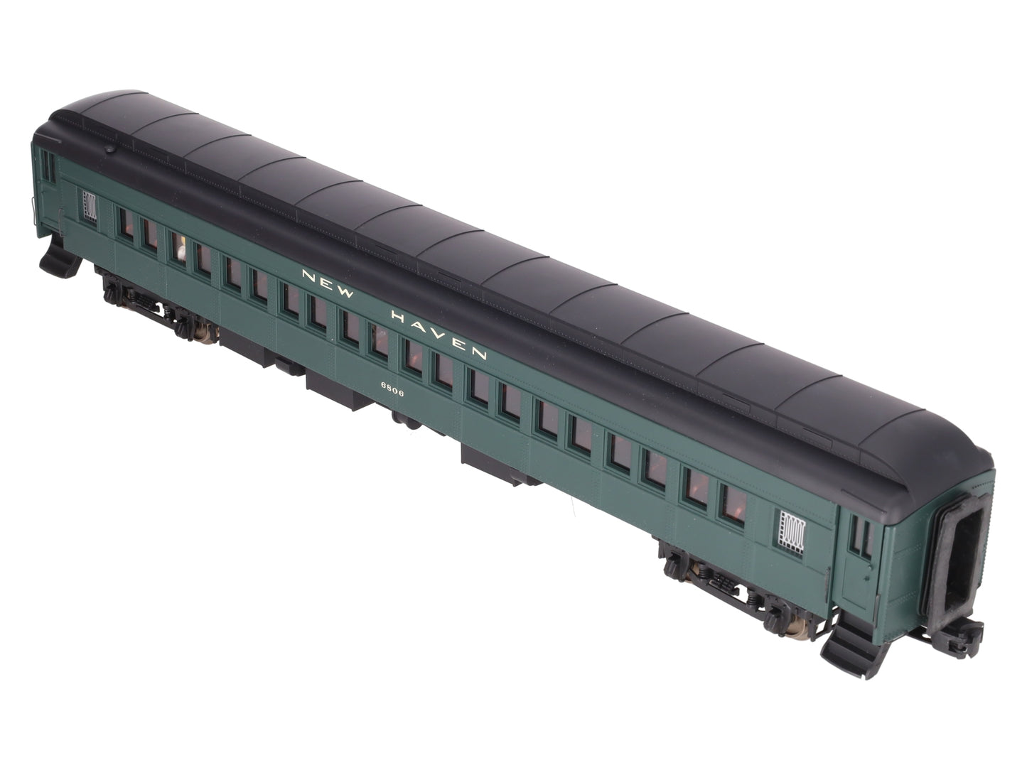 Golden Gate Depot New O Gauge Haven 80' Green Coach #6806 - 2-Rail EX/Box
