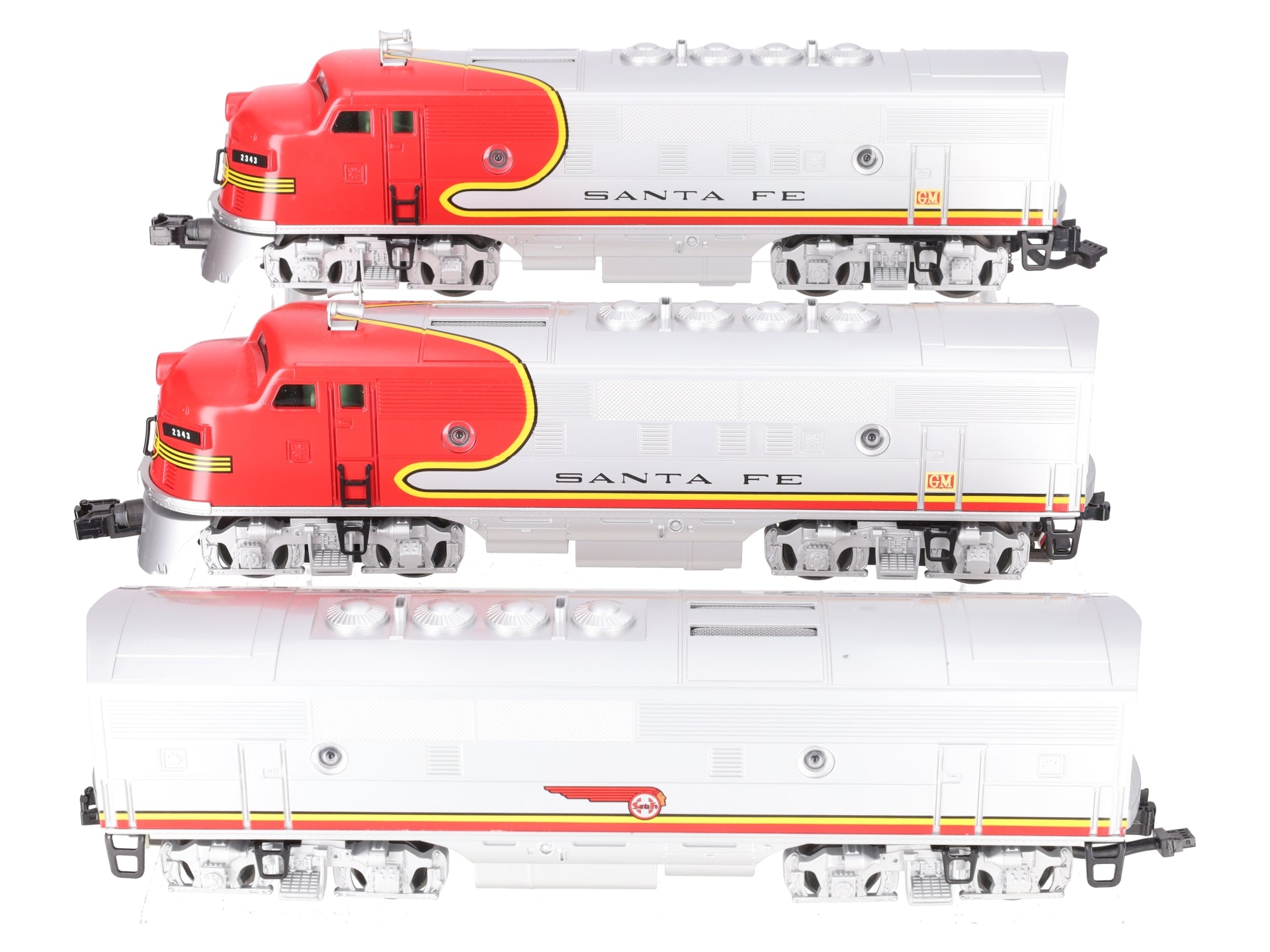 MTH 30-2471-1 Santa Fe F-3 ABA Diesel Engine Set w/ PS 2.0 #2343 EX/Box
