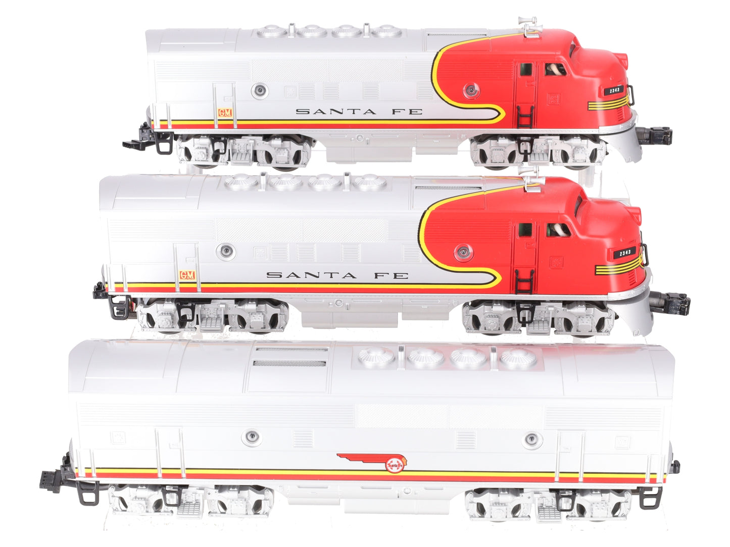 MTH 30-2471-1 Santa Fe F-3 ABA Diesel Engine Set w/ PS 2.0 #2343 EX/Box