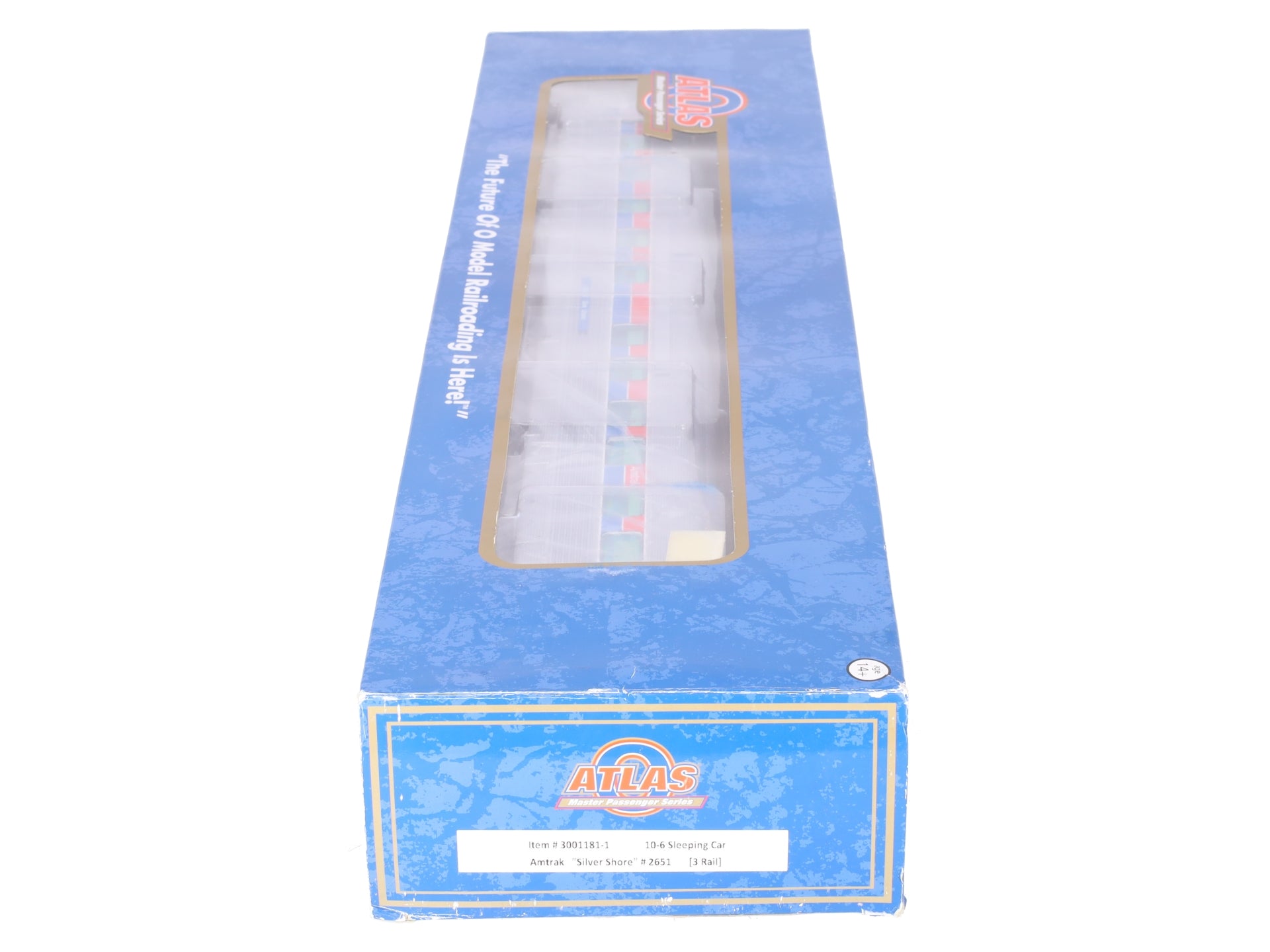 Atlas O Gauge 3001181-1 Sleeping Car 10-6 Amtrak 3-rail # 2651 EX/Box
