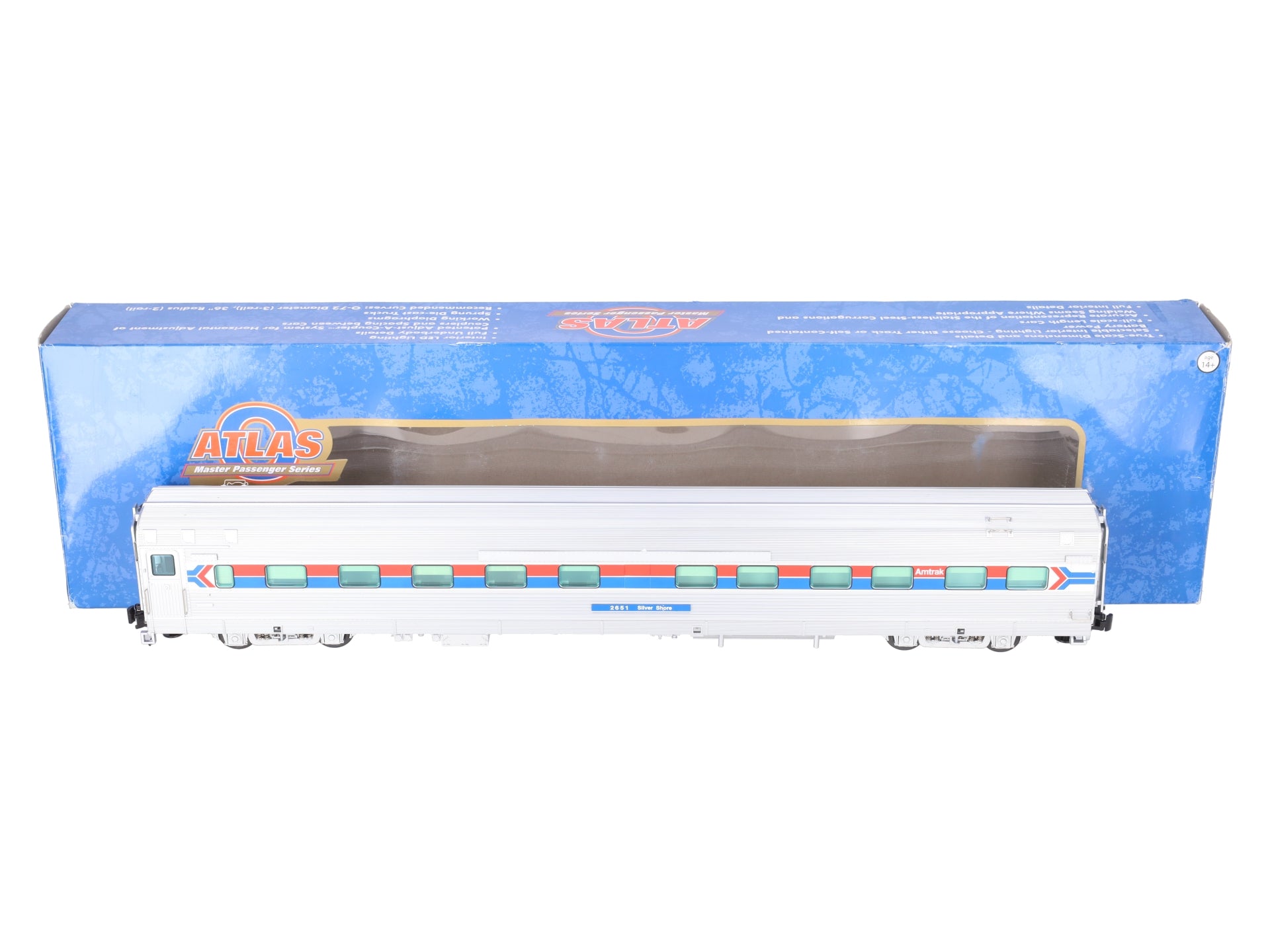 Atlas O Gauge 3001181-1 Sleeping Car 10-6 Amtrak 3-rail # 2651 EX/Box