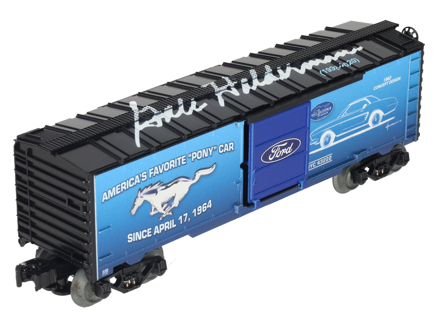 Lionel 2201420 O Ford-Halderman Mustang Boxcar #43222 LN/Box
