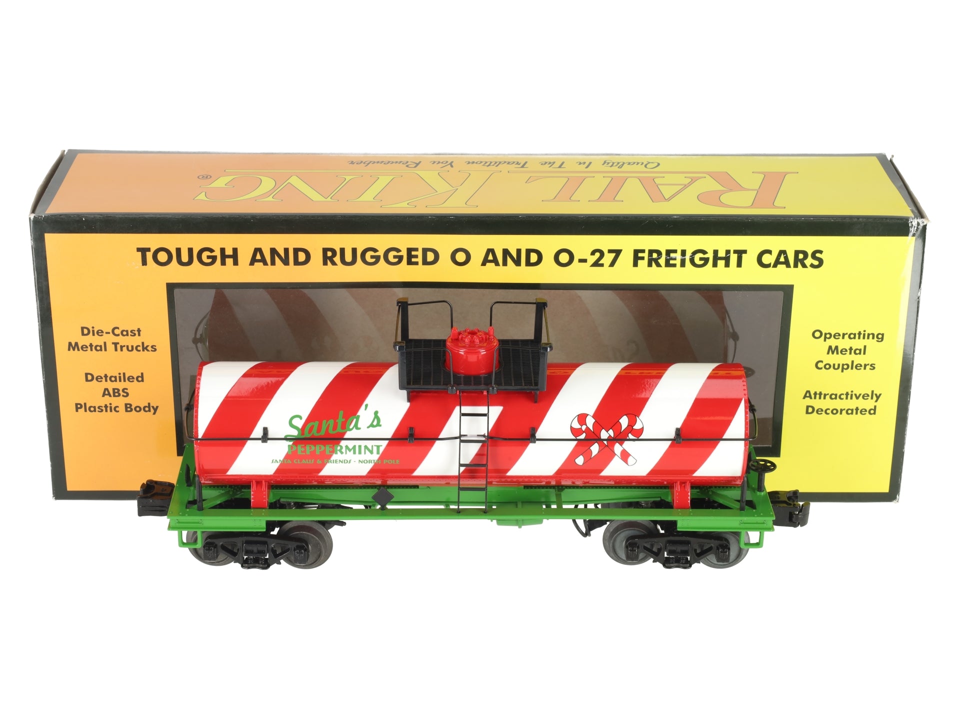 MTH 30-73520 O Christmas Smoking Tank Car #Peppermint