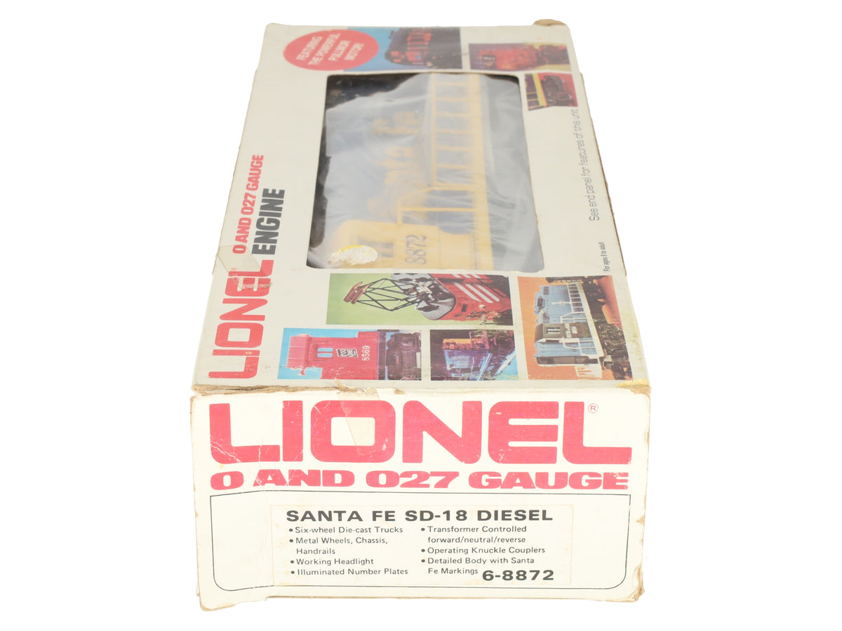 Lionel 6-8872 O Gauge Santa Fe SD18 Powered Diesel Locomotive #8872 LN/Box