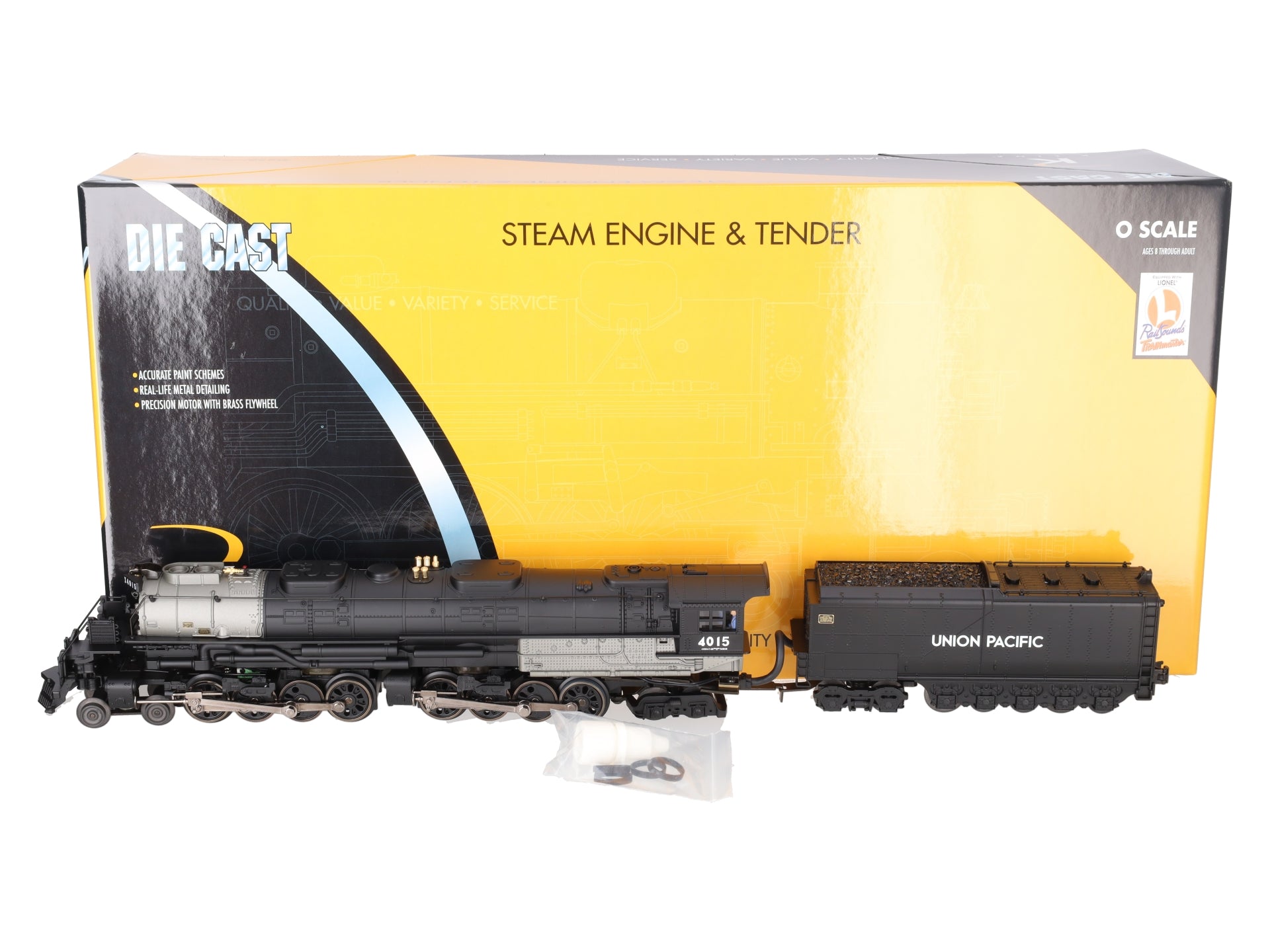 K-Line K3790-4015S O Union Pacific 4-8-8-4 Big Boy Steam Loco w/Railsounds #4015 LN/Box