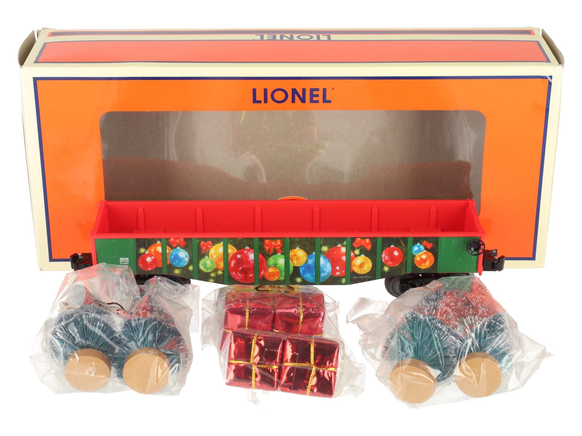 Lionel 2028340 O Gauge Angela Trotta Thomas Gondola w/ Presents & Trees LN/Box