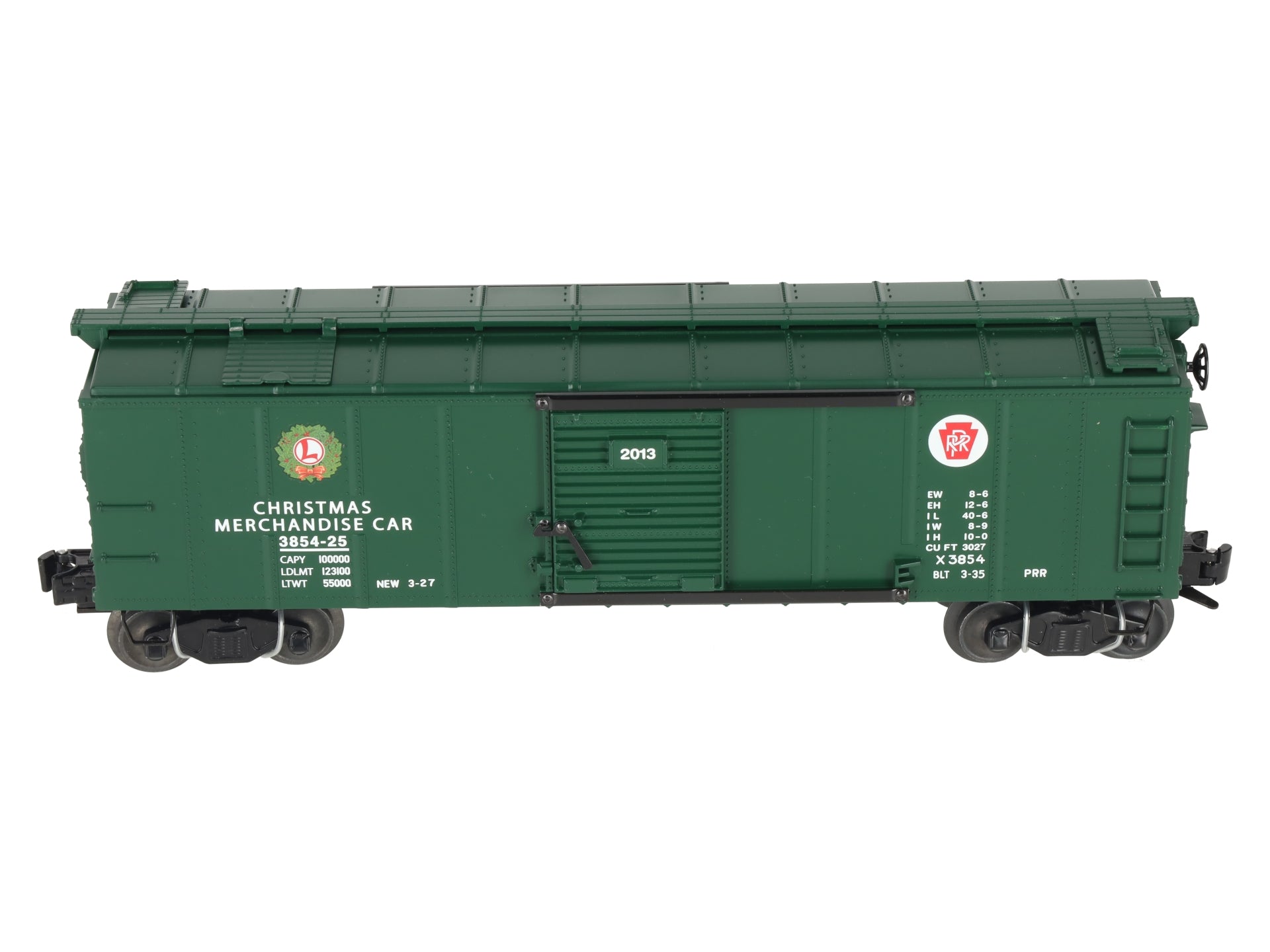 Lionel 6-27949 O Pennsylvania RR Christmas Operating Merchandise Car #3854-25 LN/Box