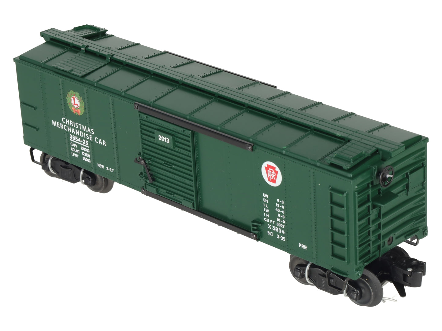 Lionel 6-27949 O Pennsylvania RR Christmas Operating Merchandise Car #3854-25 LN/Box