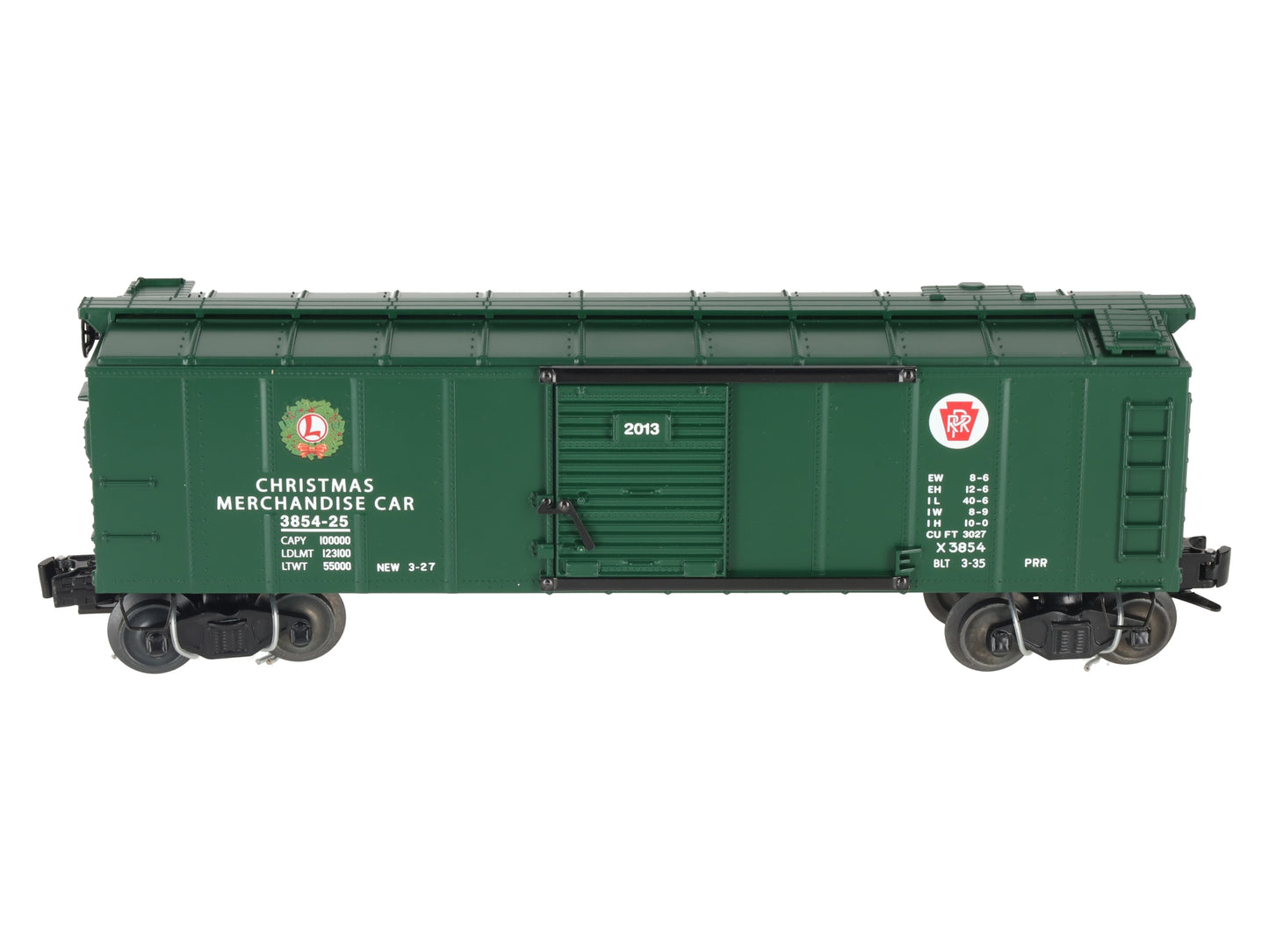 Lionel 6-27949 O Pennsylvania RR Christmas Operating Merchandise Car #3854-25 LN/Box