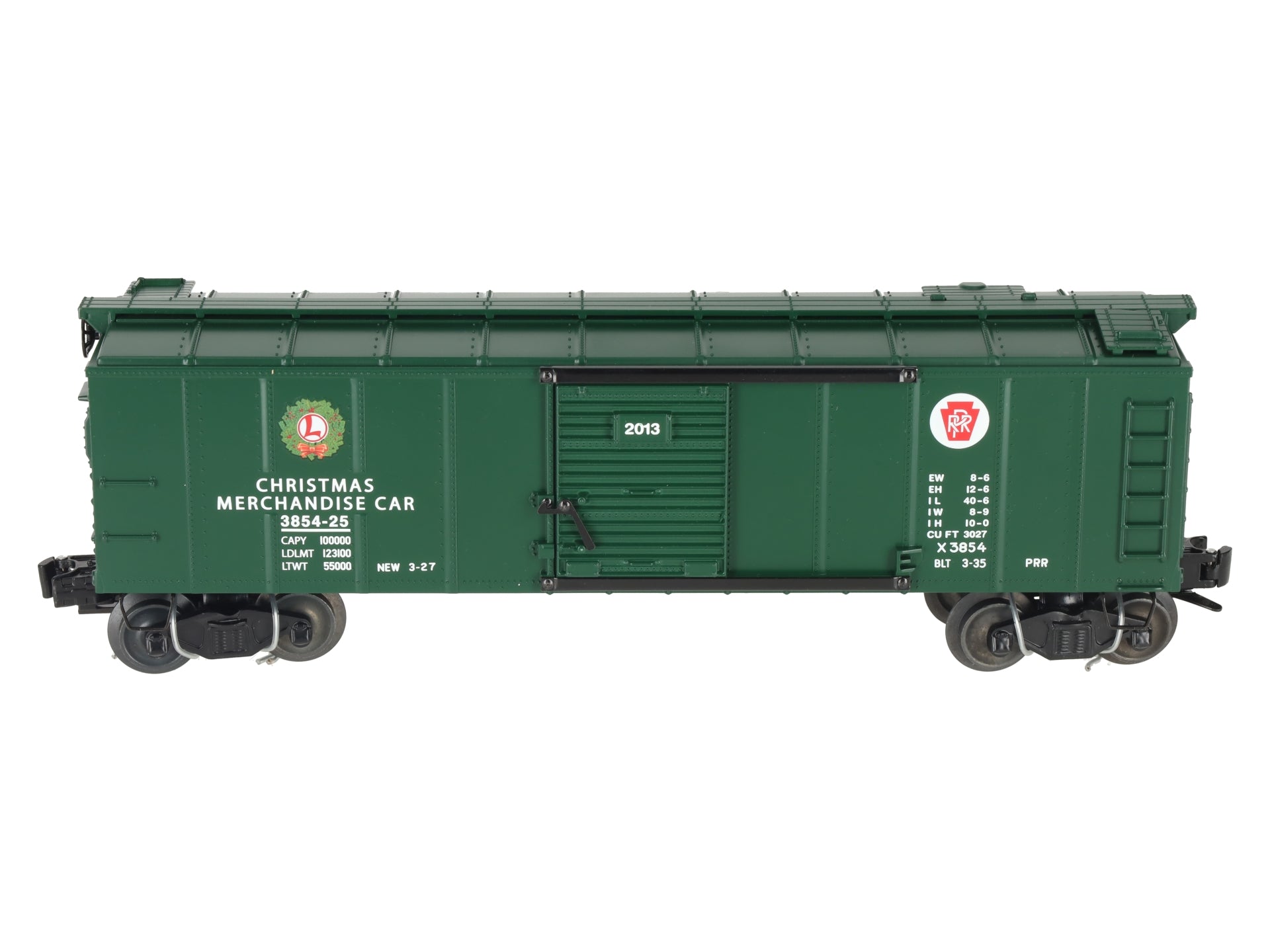 Lionel 6-27949 O Pennsylvania RR Christmas Operating Merchandise Car #3854-25 LN/Box