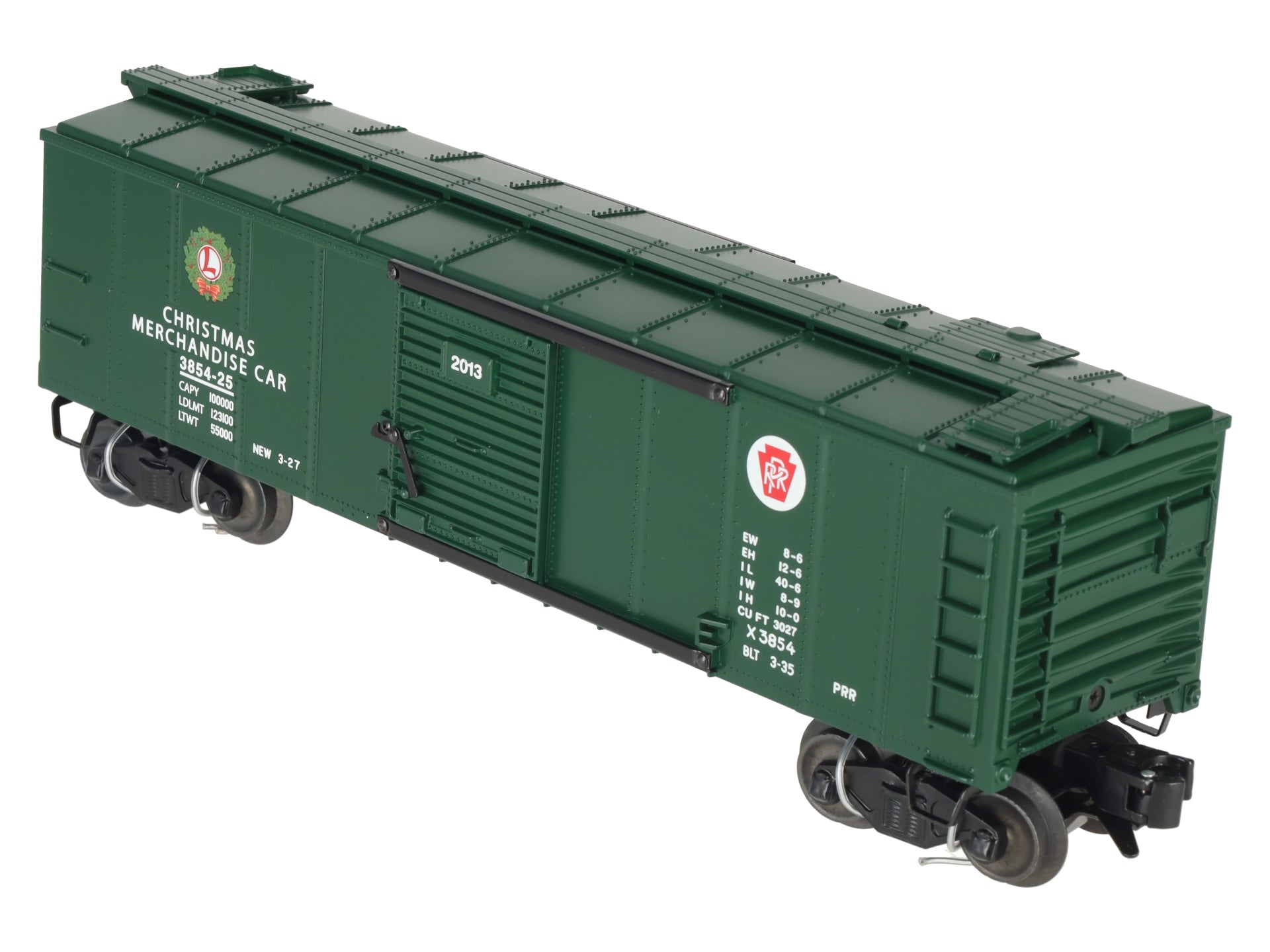 Lionel 6-27949 O Pennsylvania RR Christmas Operating Merchandise Car #3854-25 LN/Box