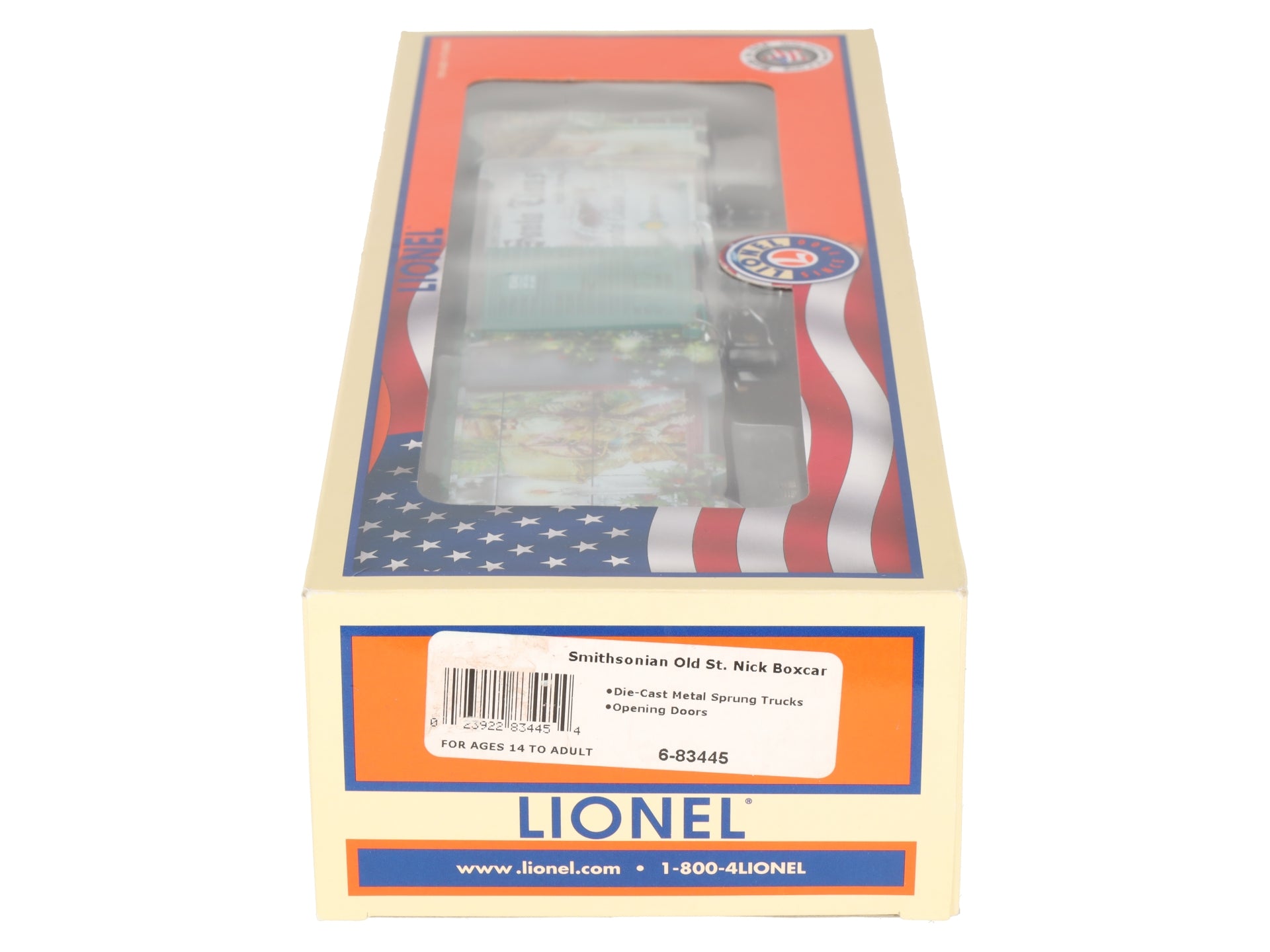 Lionel 6-83445 O Smithsonian Old St. Nicks Christmas Boxcar LN/Box