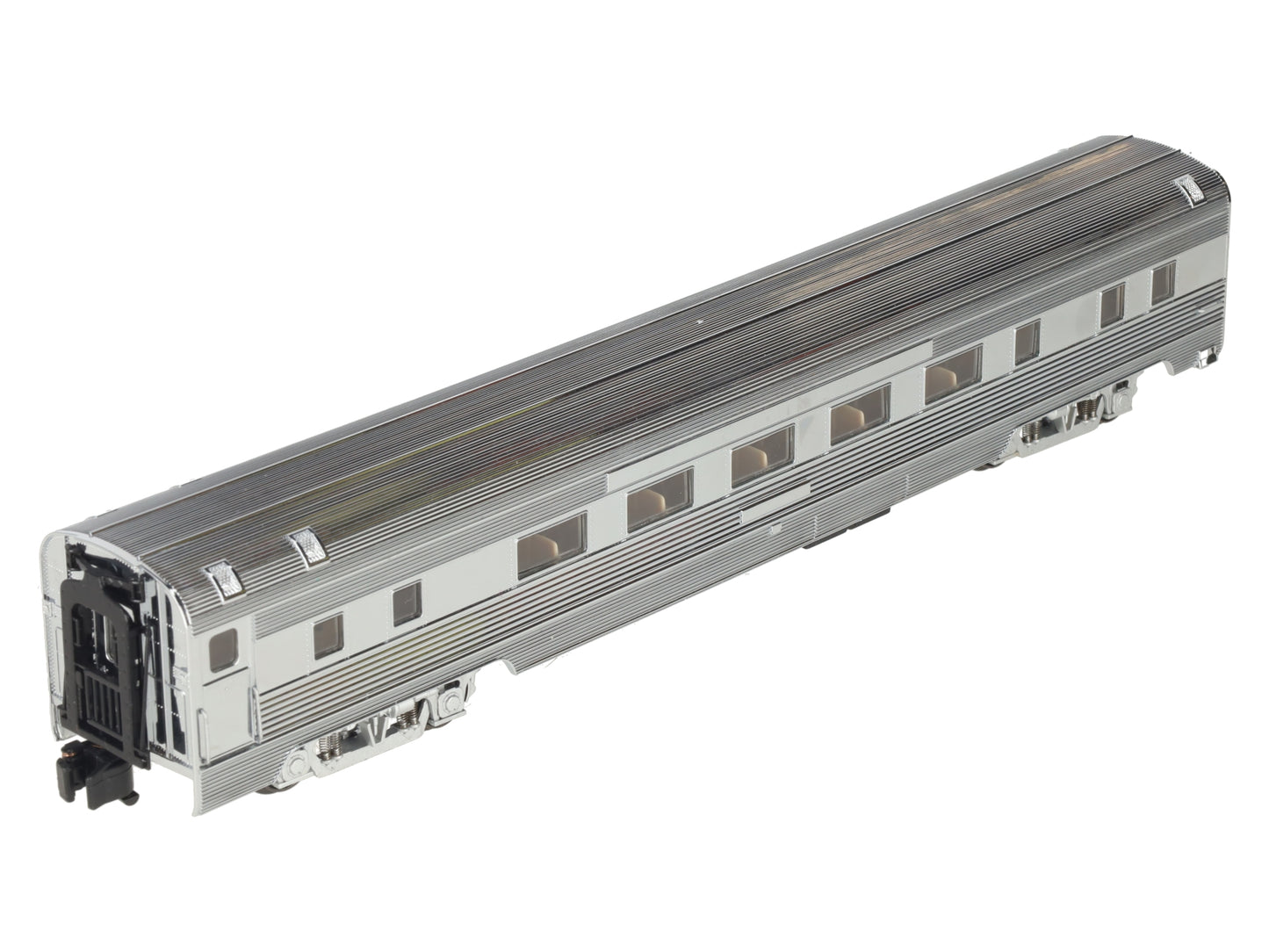 American Models S Gauge Chrome Undecorated Extra Budd Coach - Hi Rail EX/Box