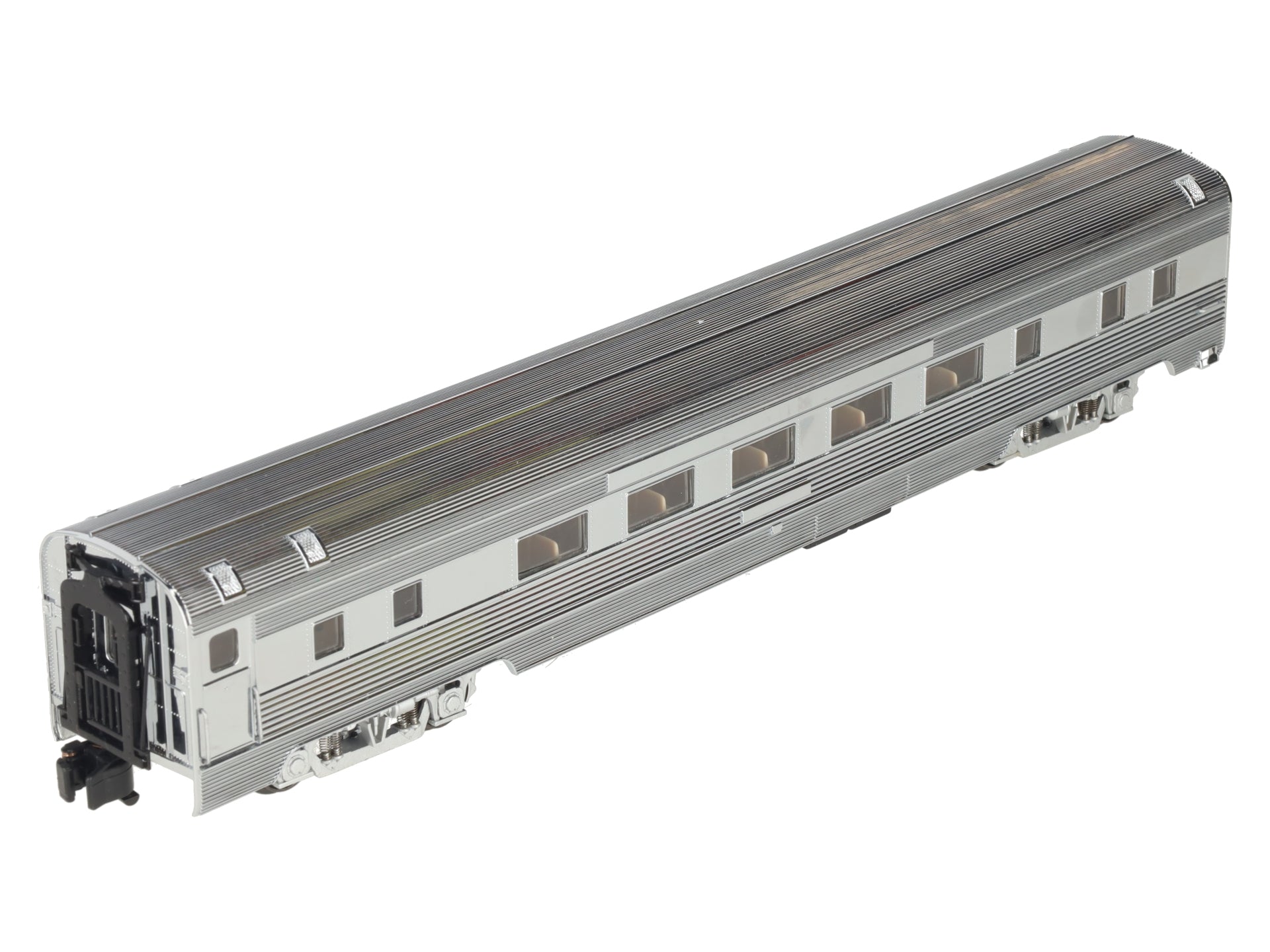 American Models S Gauge Chrome Undecorated Extra Budd Coach - Hi Rail EX/Box