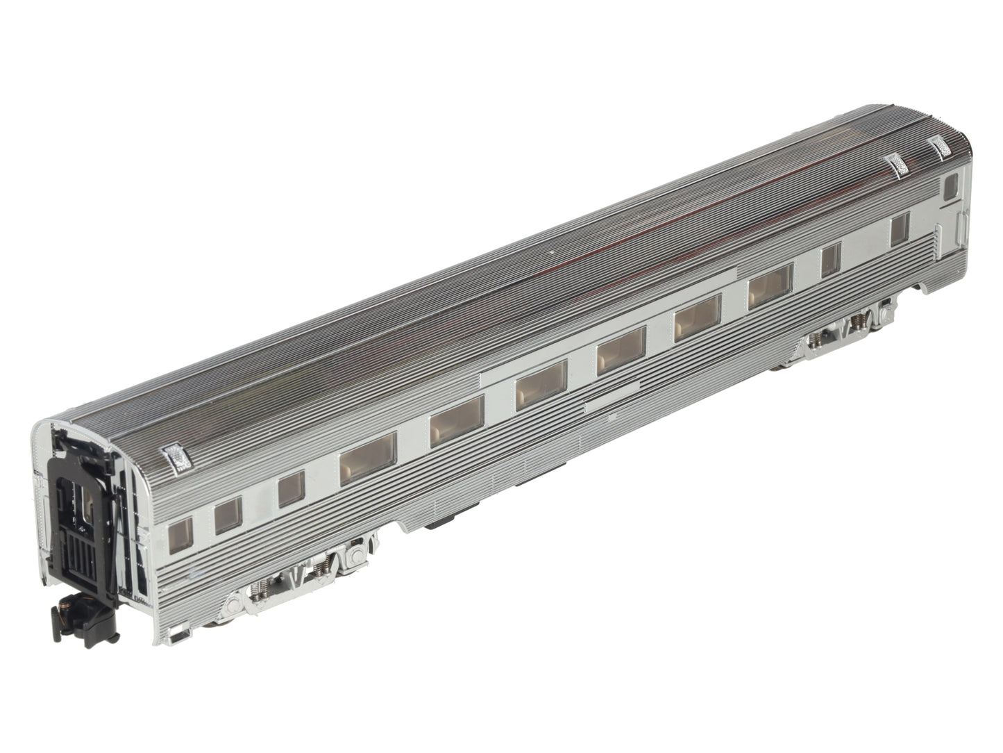 American Models S Gauge Chrome Undecorated Extra Budd Coach - Hi Rail EX/Box