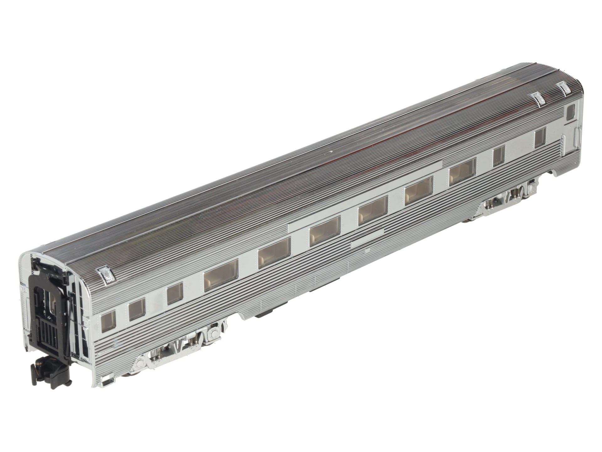 American Models S Gauge Chrome Undecorated Extra Budd Coach - Hi Rail EX/Box