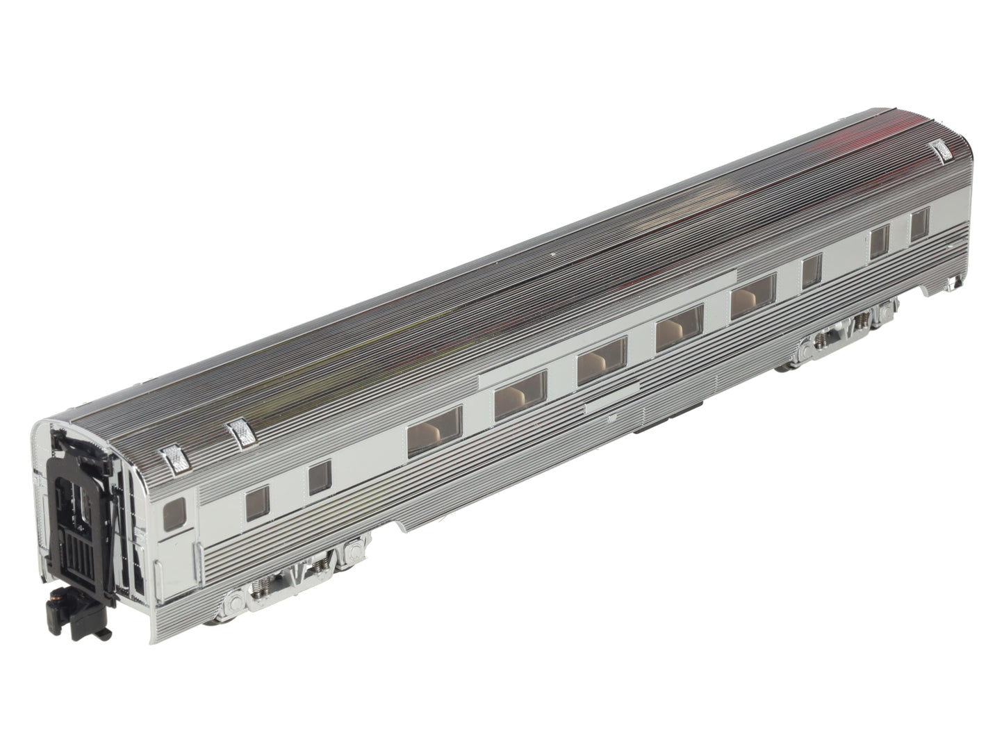 American Models S Gauge Chrome Undecorated Extra Budd Coach - Hi Rail EX/Box