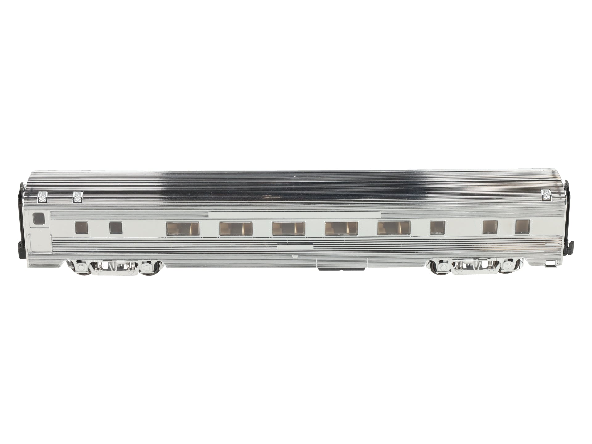 American Models S Gauge Chrome Undecorated Extra Budd Coach - Hi Rail EX/Box