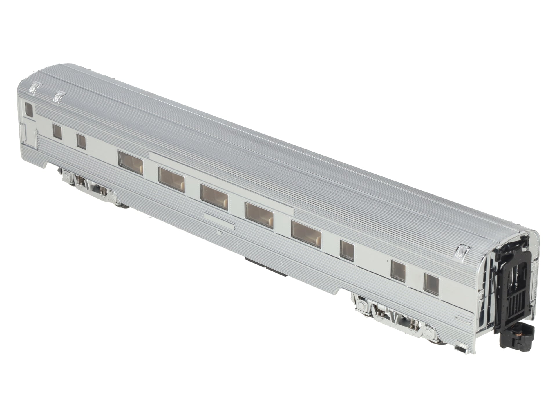 American Models S Gauge Chrome Undecorated Extra Budd Coach - Hi Rail EX/Box