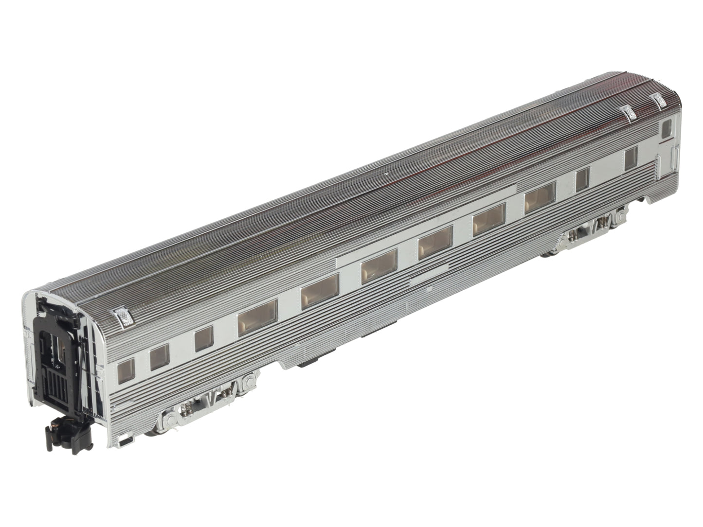 American Models S Gauge Chrome Undecorated Extra Budd Coach - Hi Rail EX/Box
