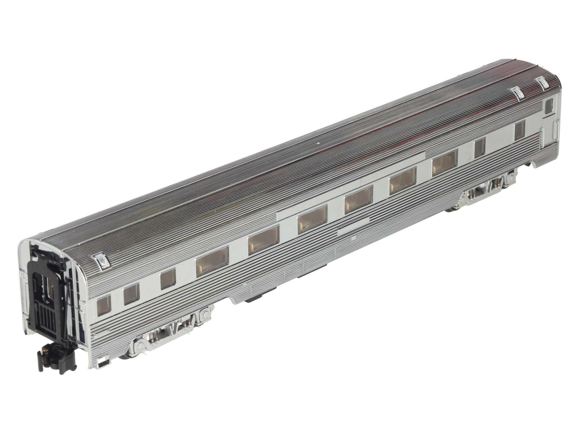 American Models S Gauge Chrome Undecorated Extra Budd Coach - Hi Rail EX/Box