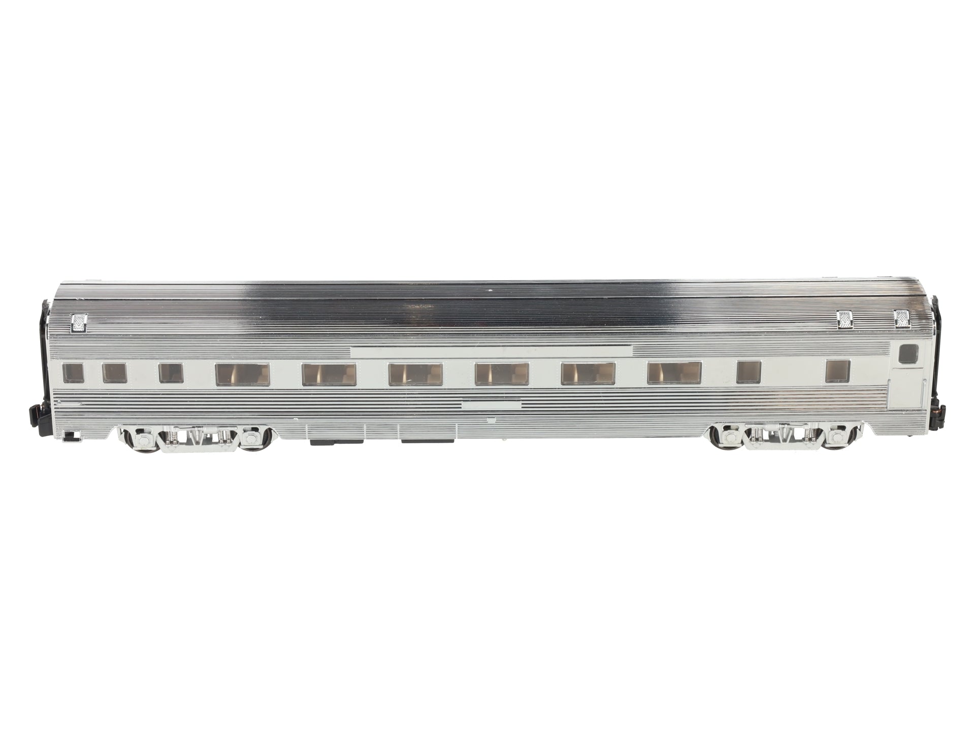 American Models S Gauge Chrome Undecorated Extra Budd Coach - Hi Rail EX/Box