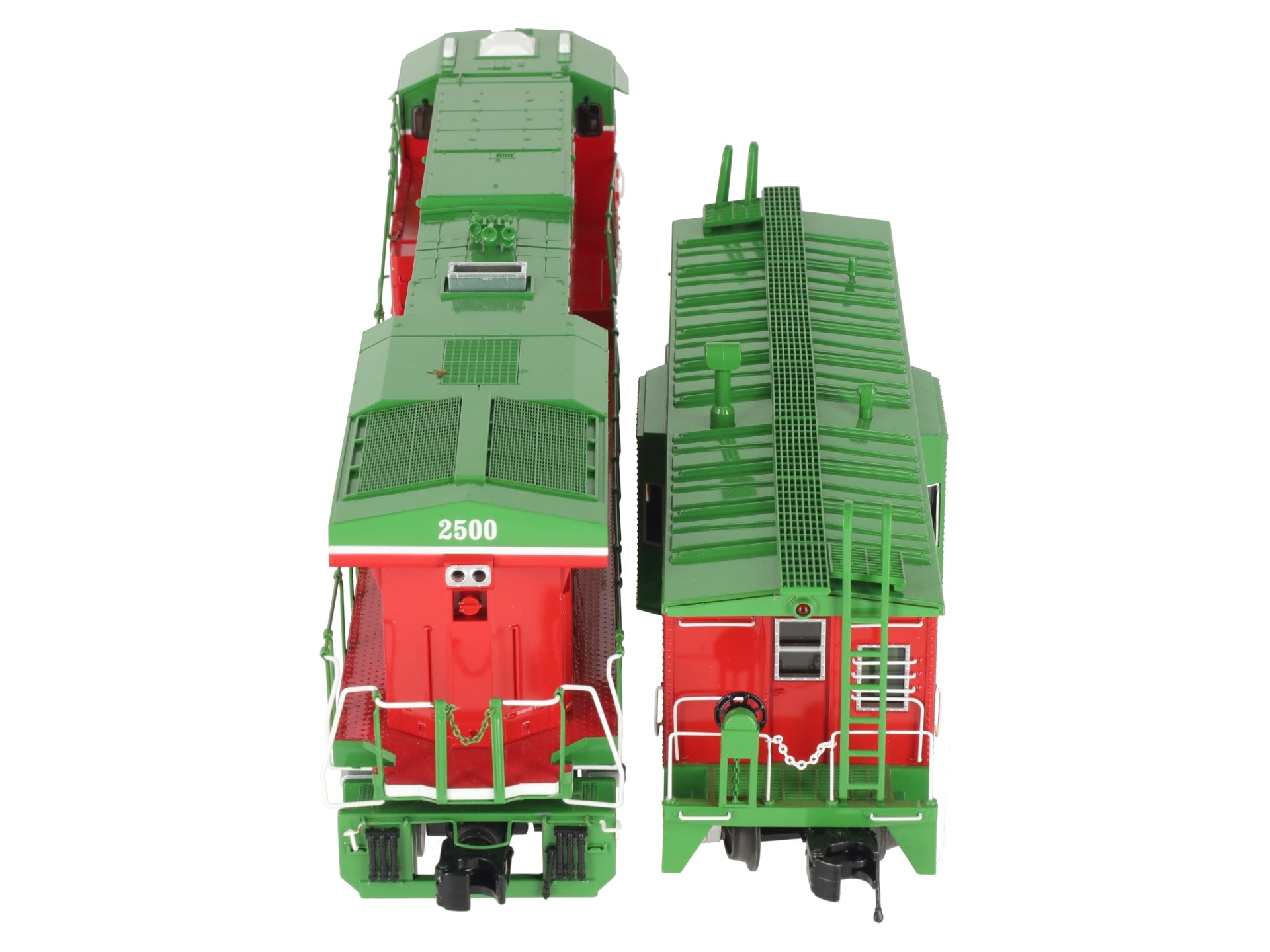 MTH 30-20757-1 O Gauge Christmas ES44AC Diesel & Caboose w/PS3 #2500/2501 EX/Box