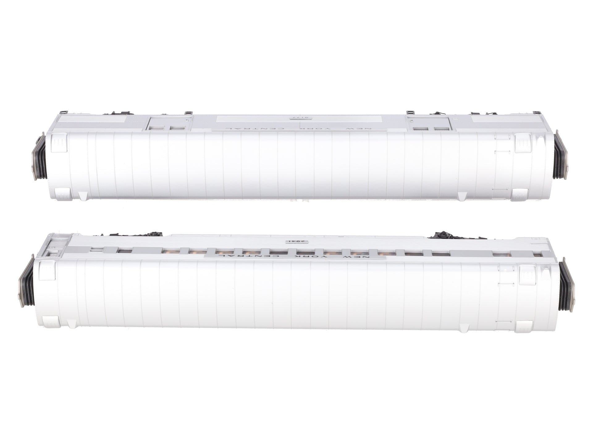 MTH 20-69127 O NYC 70’ ABS Baggage/Coach Ribbed Passenger Set (Set of 2) EX/Box