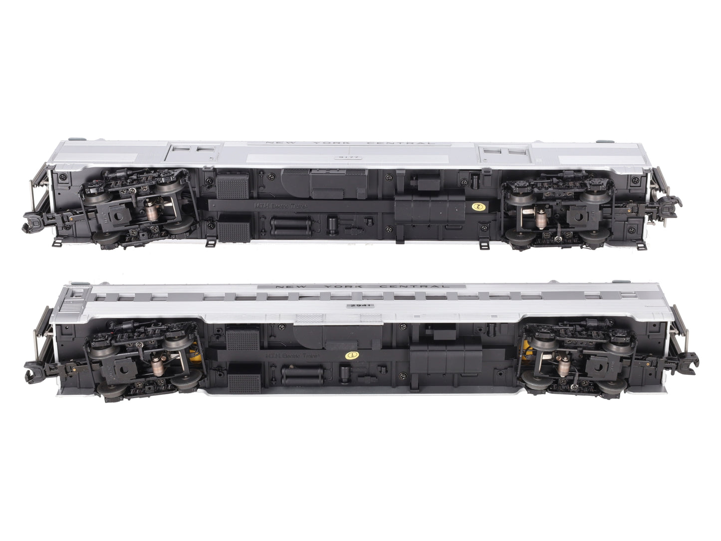 MTH 20-69127 O NYC 70’ ABS Baggage/Coach Ribbed Passenger Set (Set of 2) EX/Box