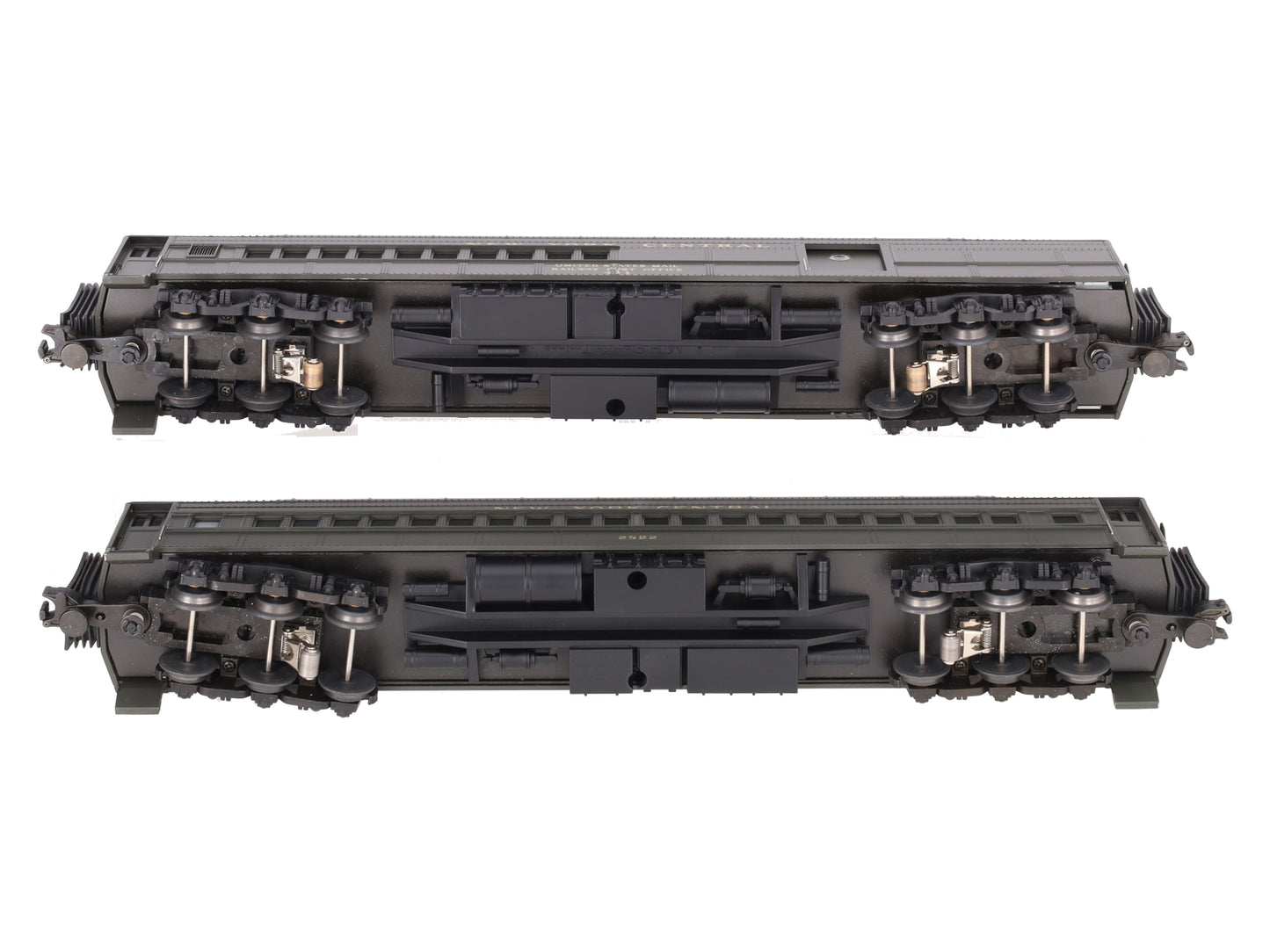 MTH 20-4122 O Gauge NYC 70' Madison Combine/Diner Passenger Car Set (Pack of 2) VG/Box