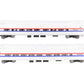MTH 20-6655 O Scale Amtrak Amfleet Phase III Passenger Coach Cars (Set of 2) EX/Box