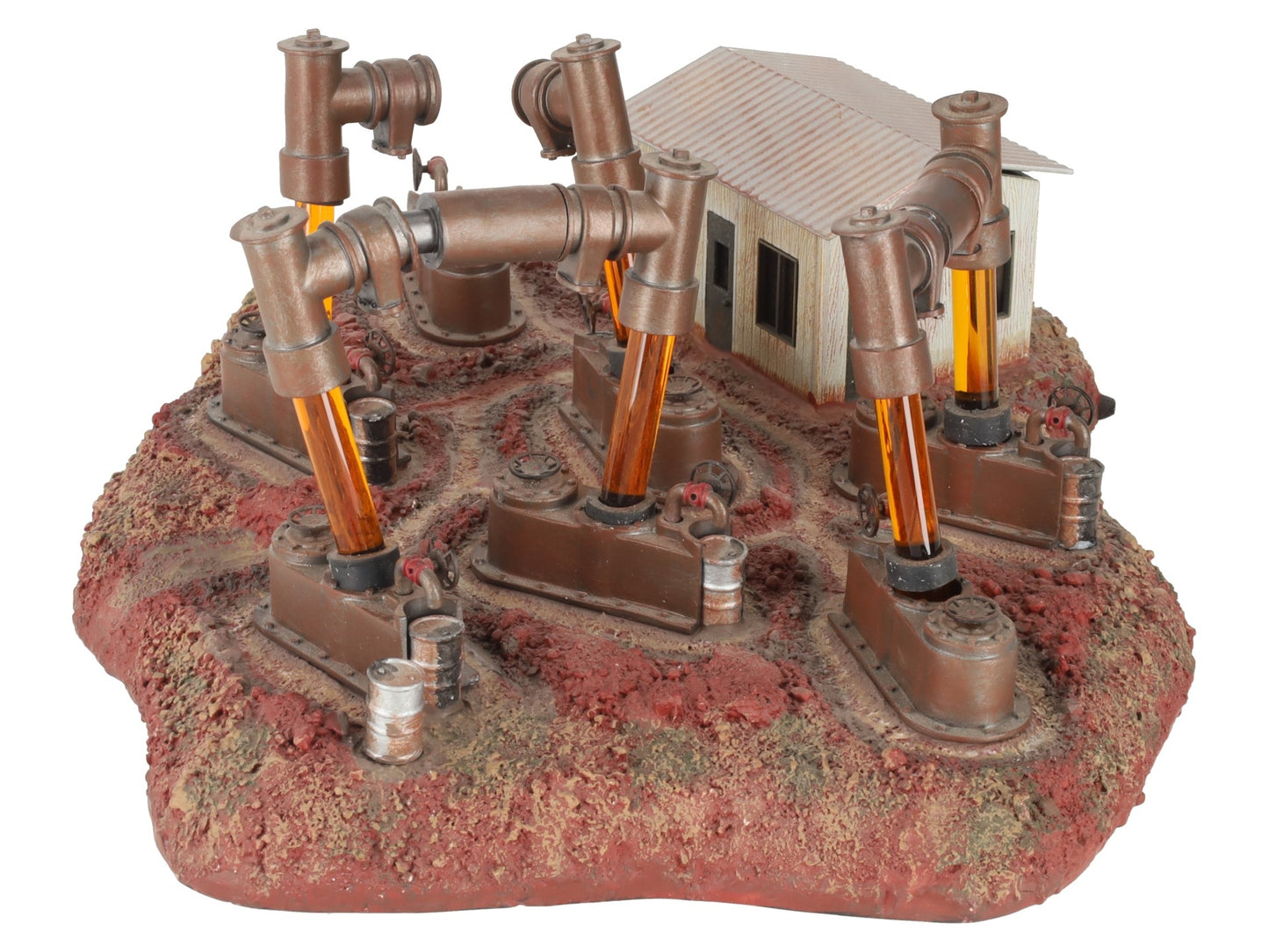 Lionel 6-24112 O Gauge Oil Field With 7 Oil Wells & Bubble Tubes