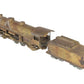 S Scale Brass 2-8-2 Steam Locomotive & Tender VG