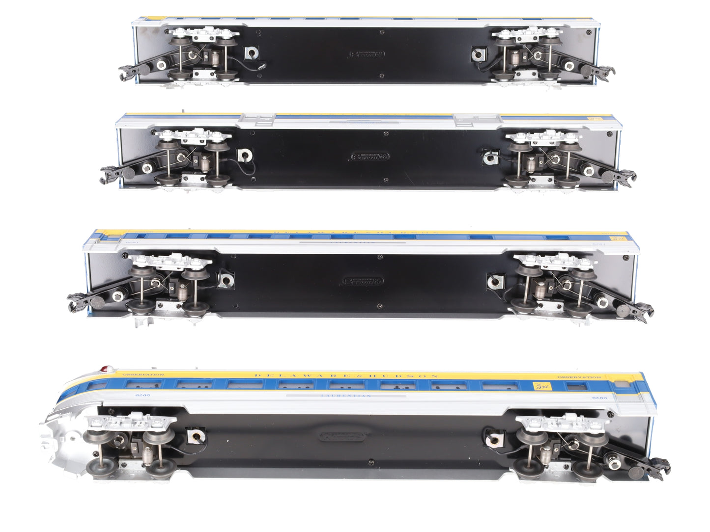 Williams 43167 O Gauge D&H 72 Ft. Streamline Passenger Car (Pack of 4)