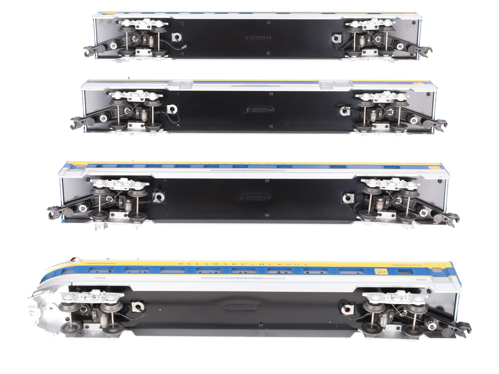 Williams 43167 O Gauge D&H 72 Ft. Streamline Passenger Car (Pack of 4)