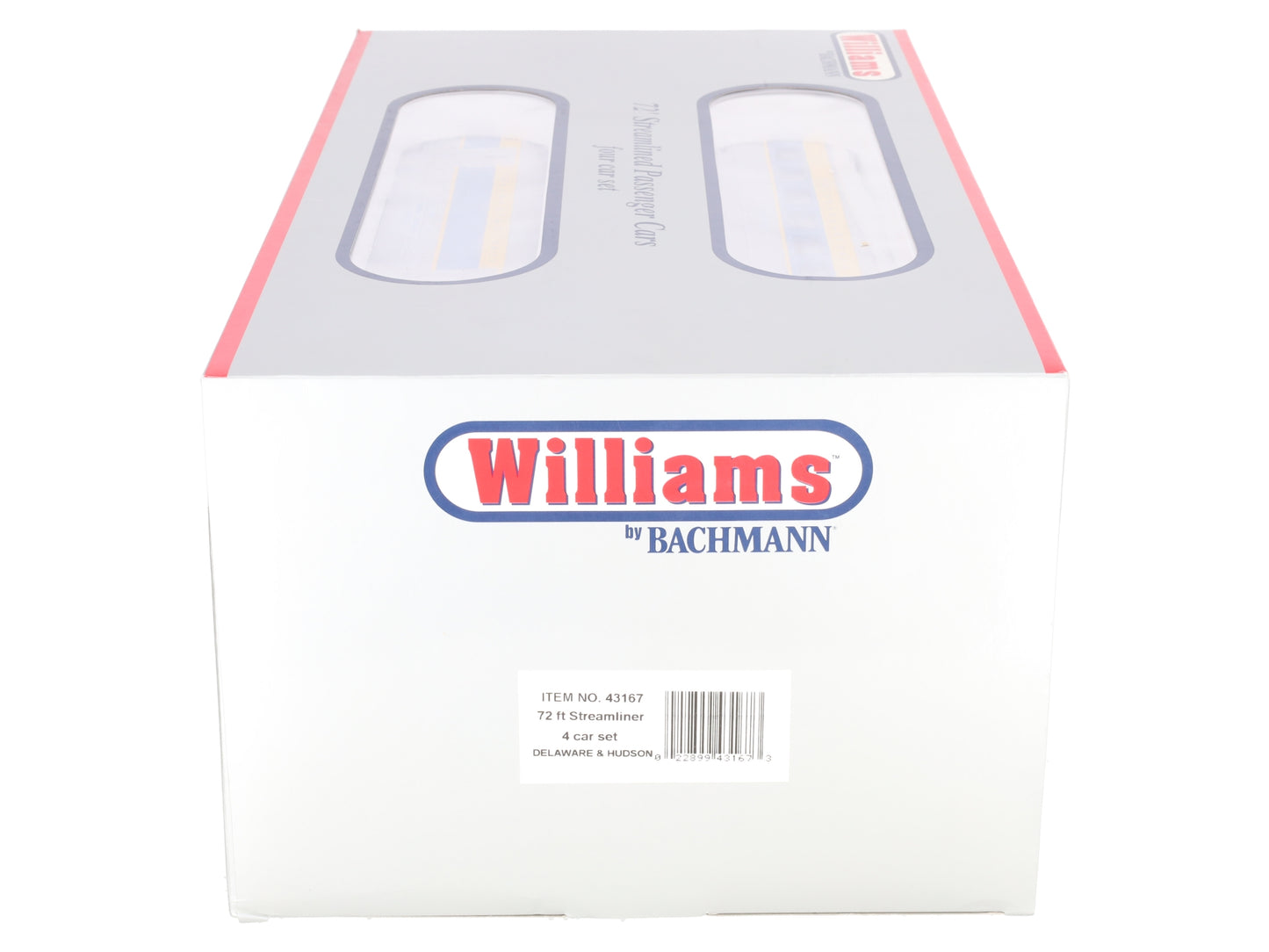 Williams 43167 O Gauge D&H 72 Ft. Streamline Passenger Car (Pack of 4)