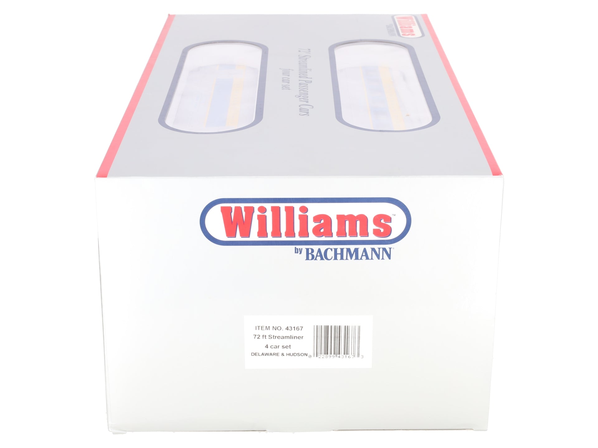 Williams 43167 O Gauge D&H 72 Ft. Streamline Passenger Car (Pack of 4)