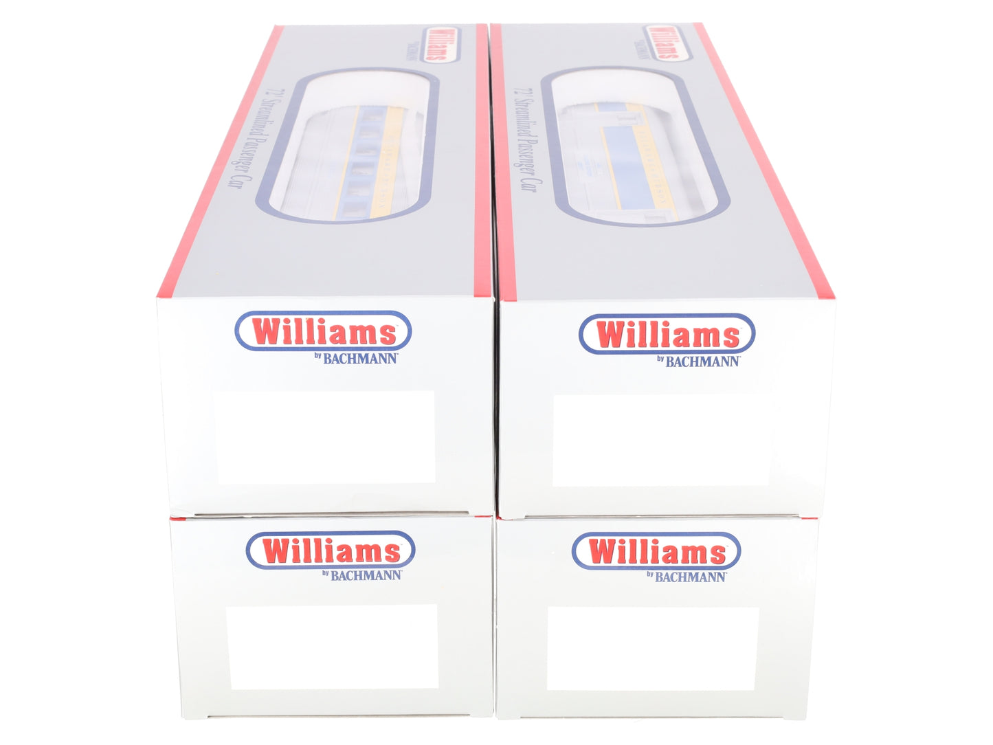 Williams 43167 O Gauge D&H 72 Ft. Streamline Passenger Car (Pack of 4) EX/Box