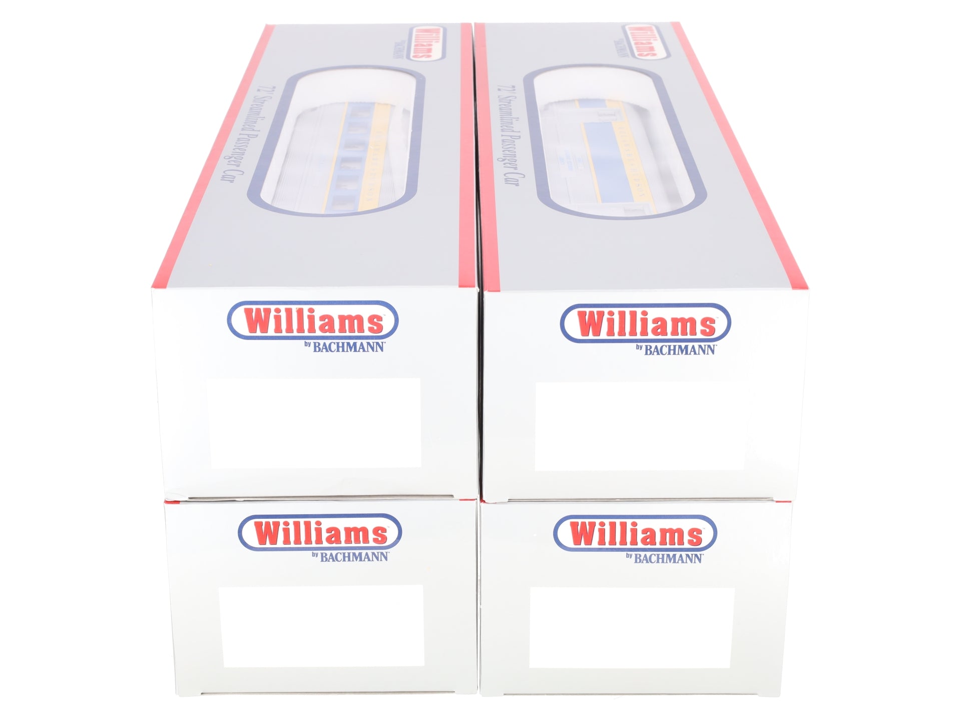 Williams 43167 O Gauge D&H 72 Ft. Streamline Passenger Car (Pack of 4) EX/Box