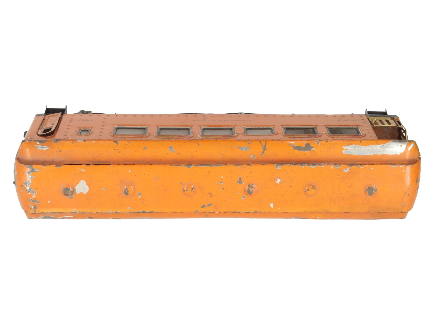 Ives 189-3 Vintage Standard Gauge Tinplate Observation Car VG