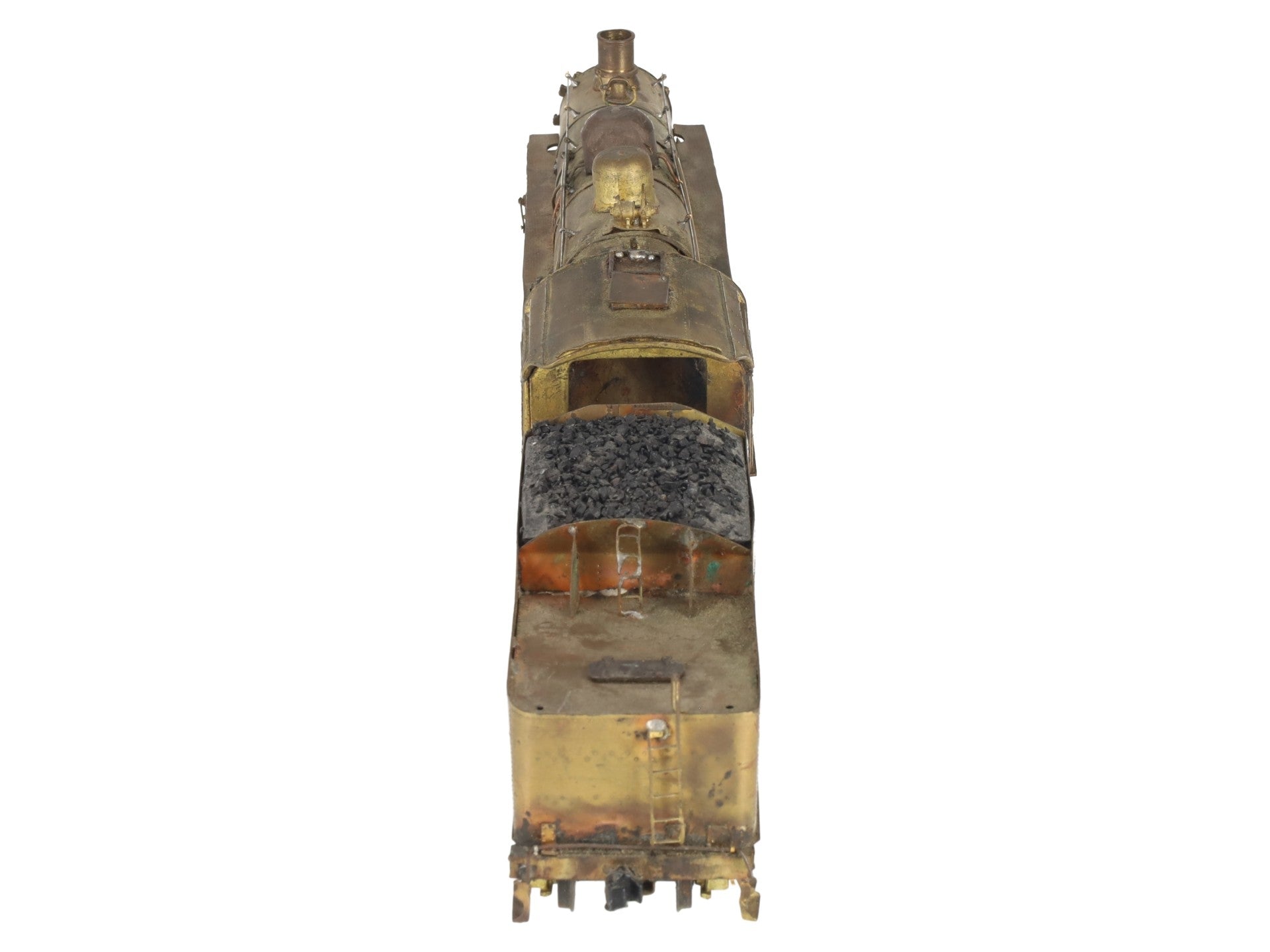 S Scale Brass 4-6-2 Pacific Steam Locomotive & Tender EX