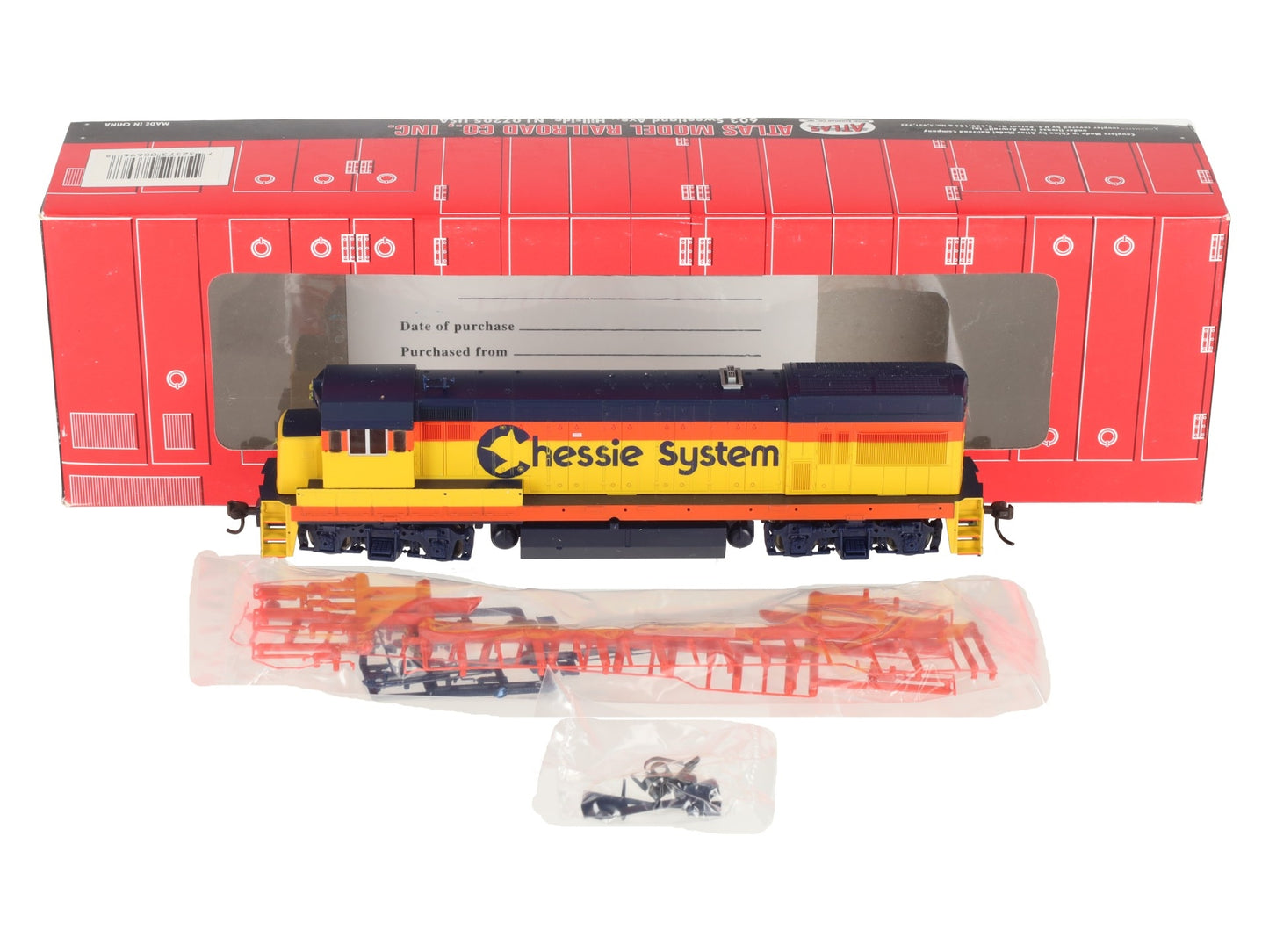 Atlas 8696 HO Scale Chessie System GE U23B Locomotive EX/Box
