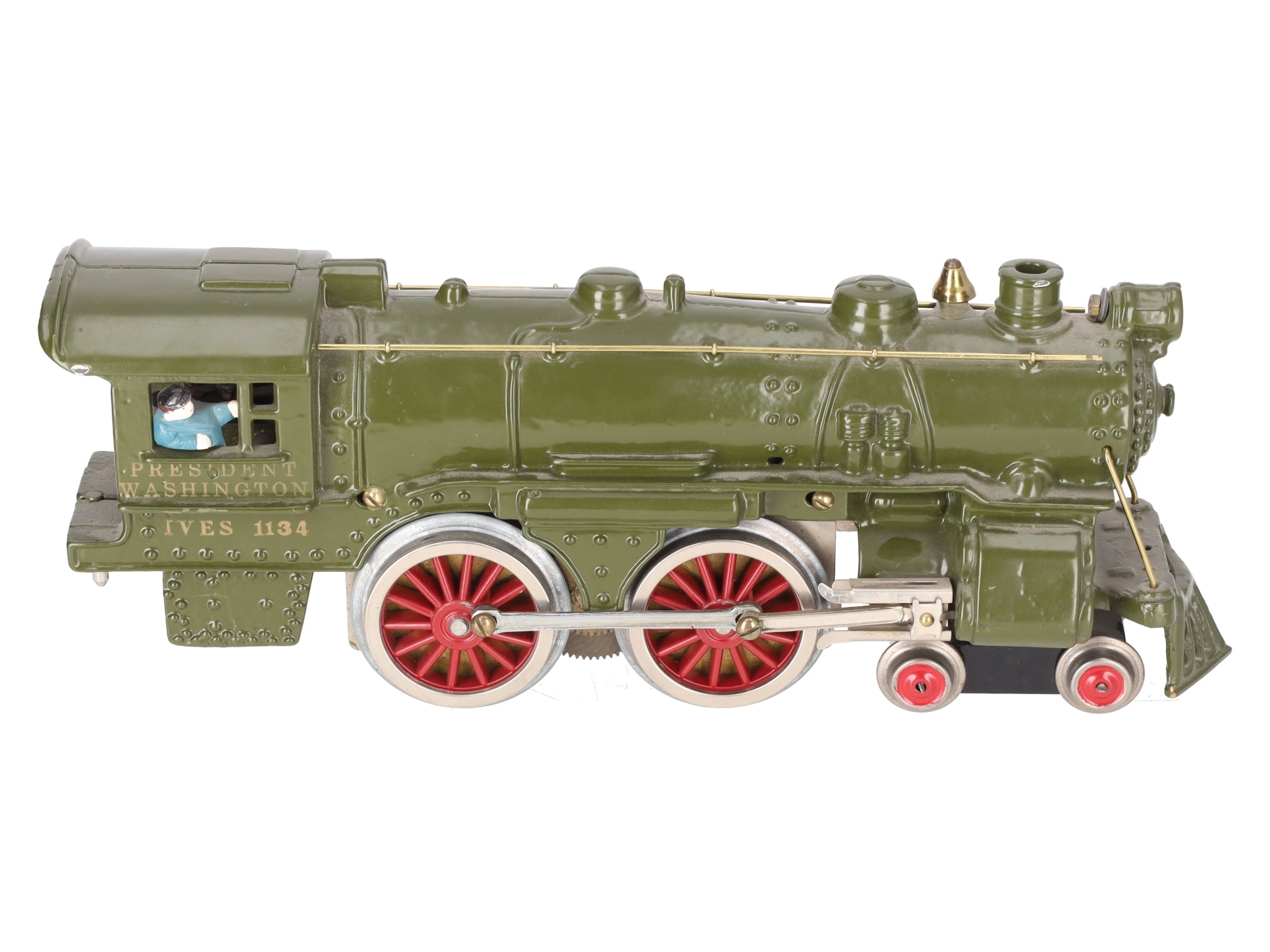 Ives 1134 Vintage Standard Gauge 4-4-2 Steam Locomotive EX