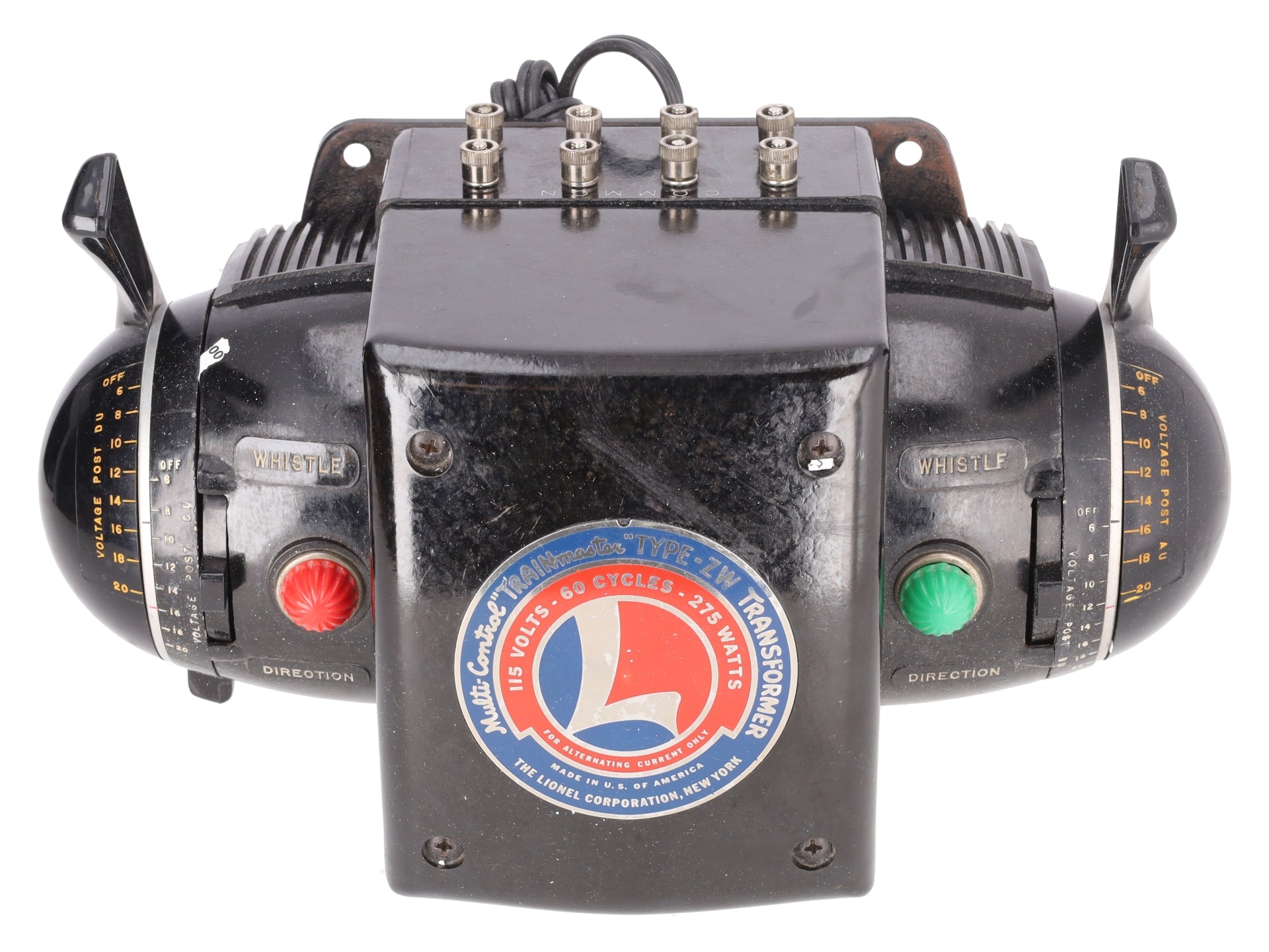 Lionel ZW O Gauge Vintage Trainmaster 275 Watt Transformer with Whistle VG