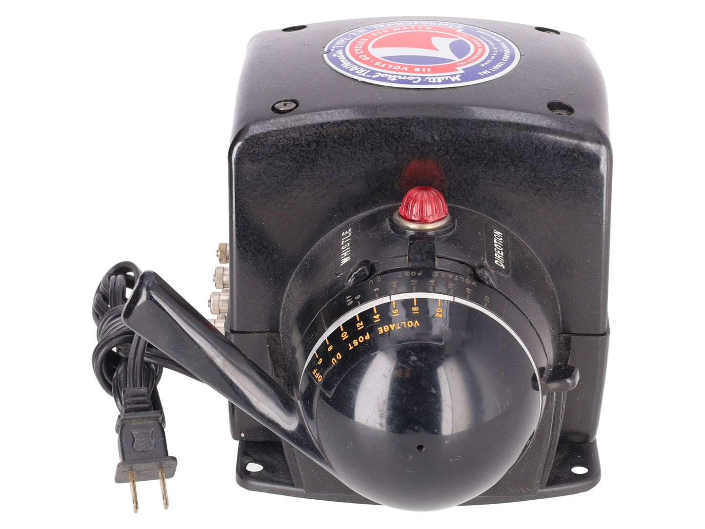 Lionel ZW O Gauge Vintage Trainmaster 275 Watt Transformer with Whistle VG