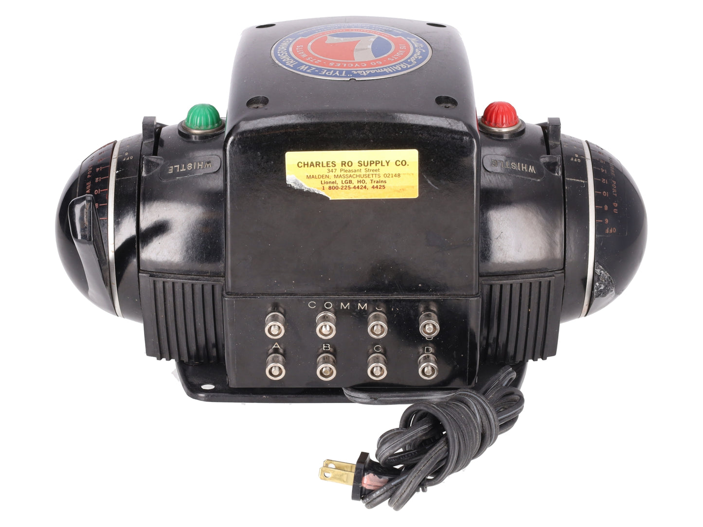 Lionel ZW O Gauge Vintage Trainmaster 275 Watt Transformer with Whistle VG