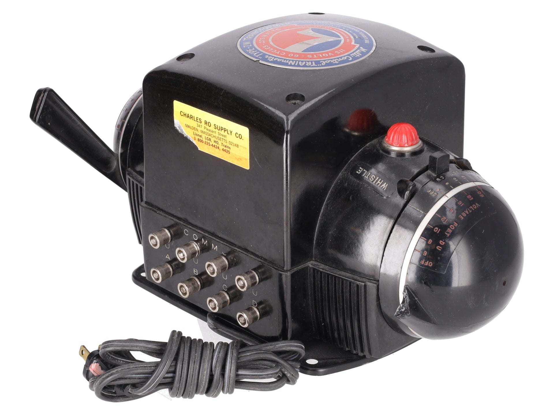 Lionel ZW O Gauge Vintage Trainmaster 275 Watt Transformer with Whistle VG