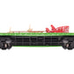 MTH 30-76741 O Christmas Flat Car w/ LED Lights, Santa Sleigh & Reindeer #122518